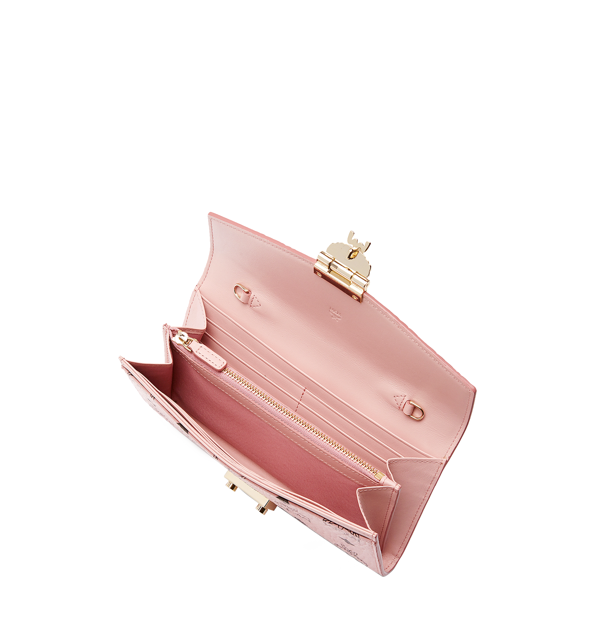 MCM Tracy Crossbody Wallet in Visetos Pink MYL7APA11PZ001 Alternate View 3
