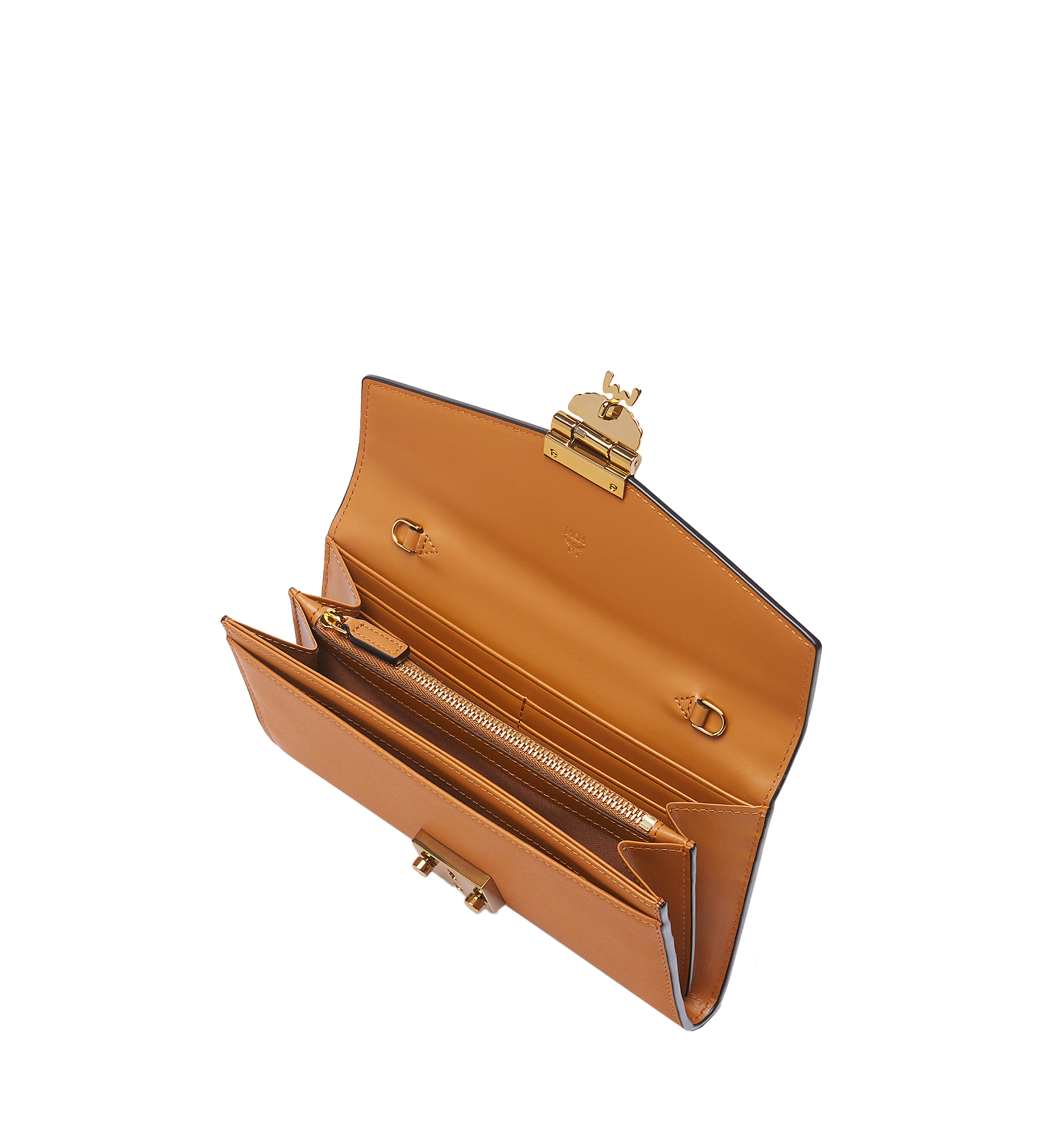 MCM Tracy Crossbody Wallet in Nappa Leather Cognac MYL7SPA01CO001 Plus de photos 3