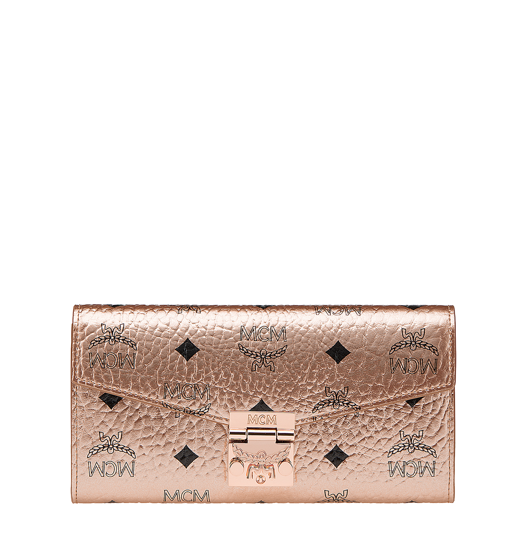 mcm rose gold purse