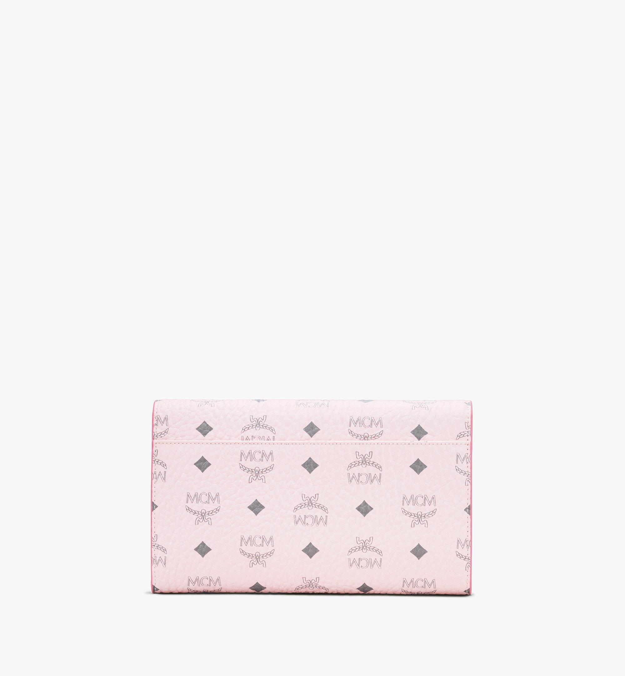 MCM Patricia Continental Crossbody Wallet in Visetos Pink MYL8APA17QH001 Alternate View 2