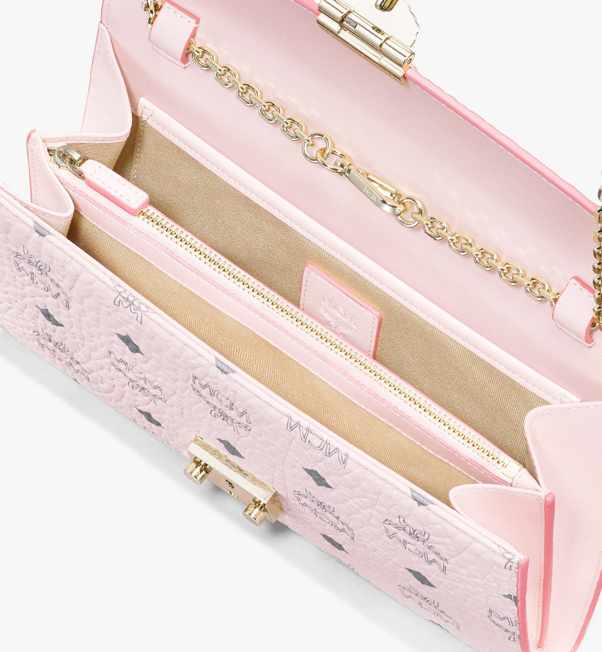 MCM Patricia Continental Crossbody Wallet in Visetos Pink MYL8APA17QH001 Alternate View 3