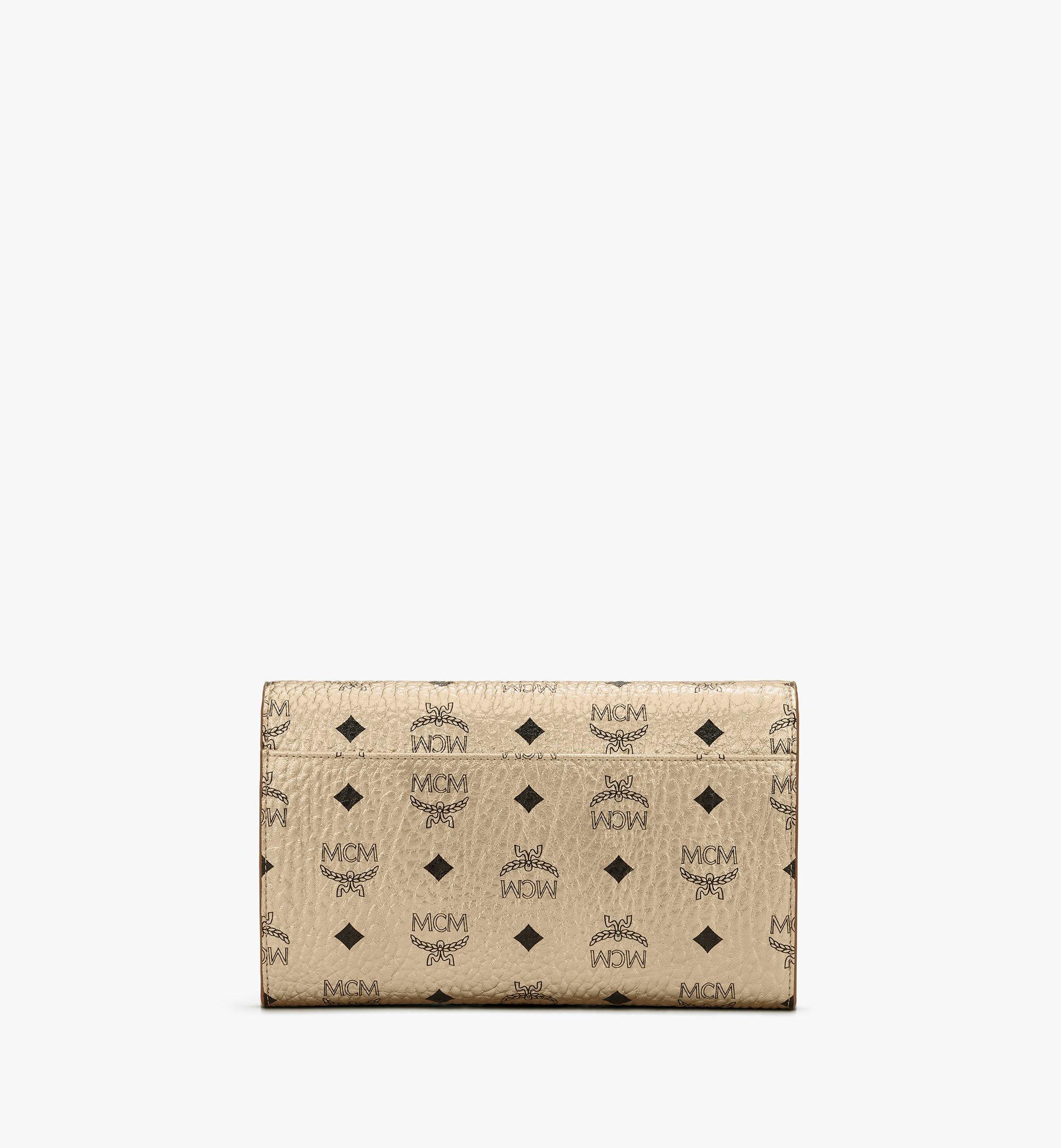 MCM Patricia Continental Crossbody Wallet in Visetos Gold MYL8APA17T1001 Alternate View 2