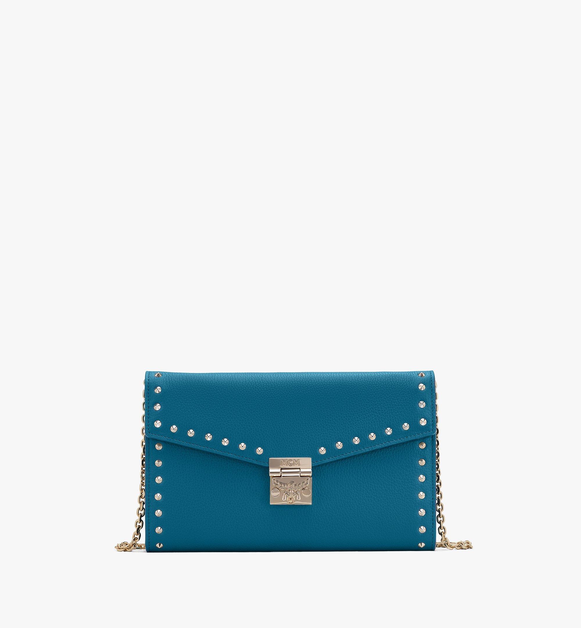 Patricia Crossbody Wallet in Studded Park Ave Leather