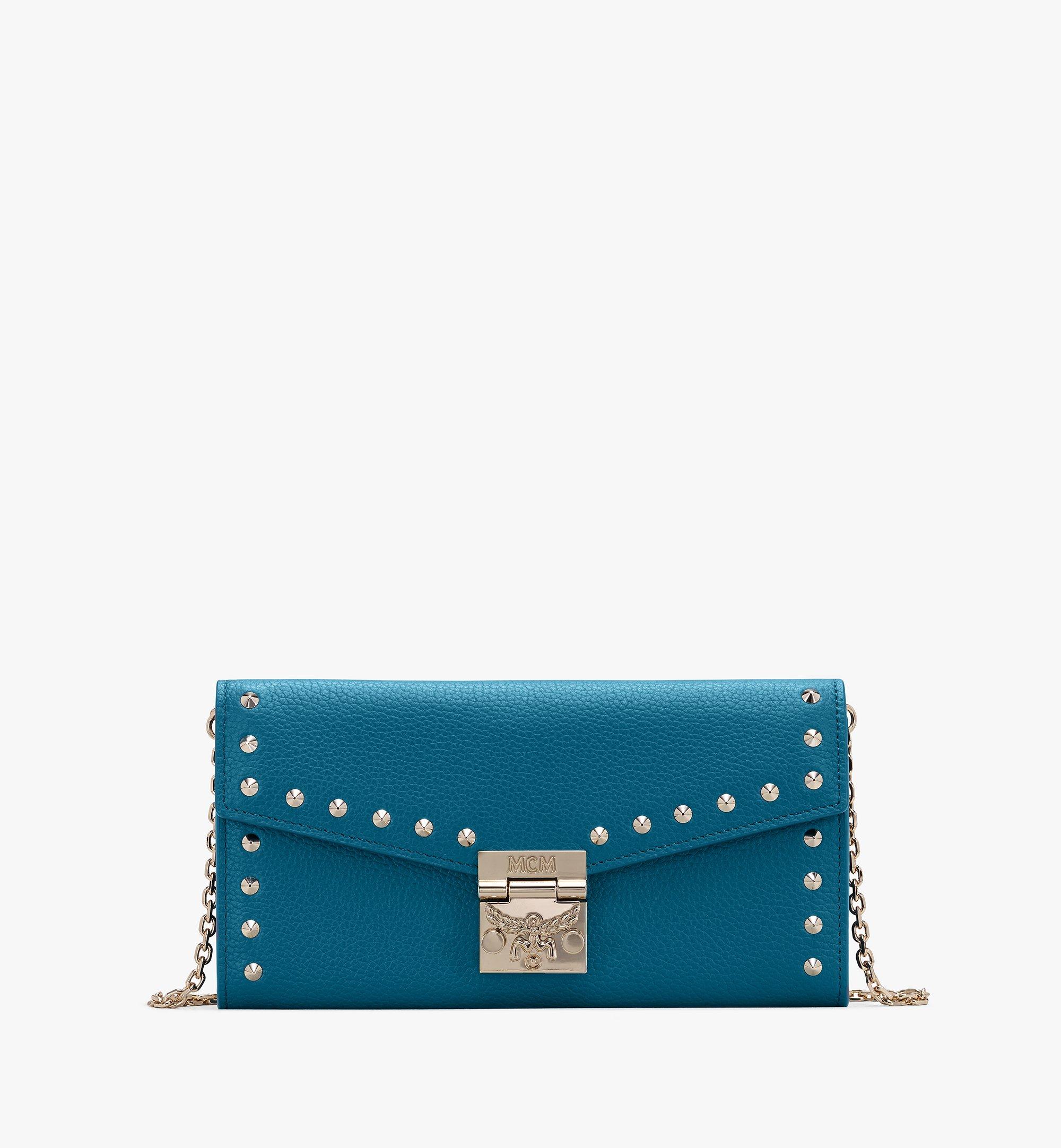 Patricia Crossbody Wallet in Studded Park Ave Leather