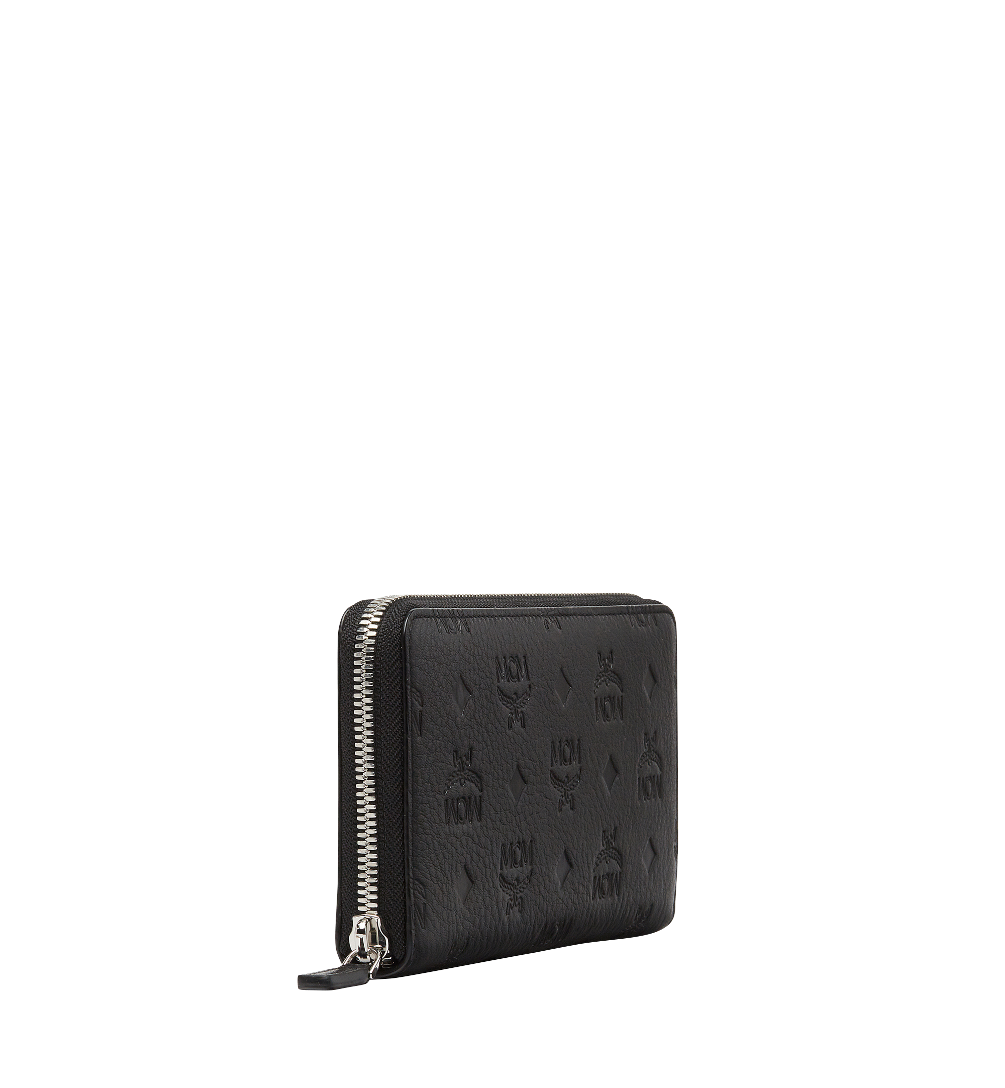 MCM Klara Zip Around Wallet in Monogram Leather Black MYL8SKM11BK001 Alternate View 1