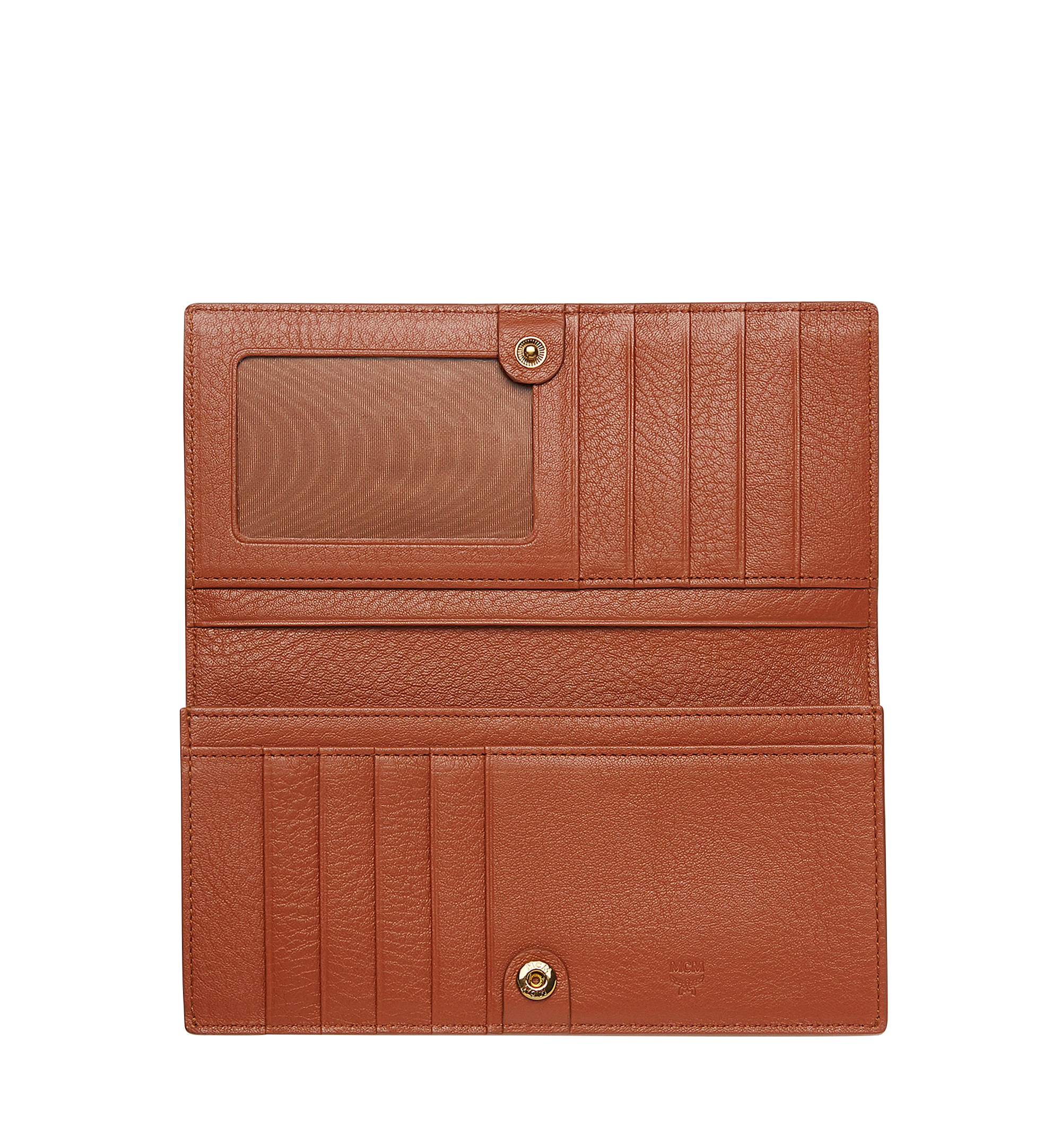 MCM Klara Two Fold Wallet in Monogram Leather Brown MYL8SKM12NX001 Alternate View 3