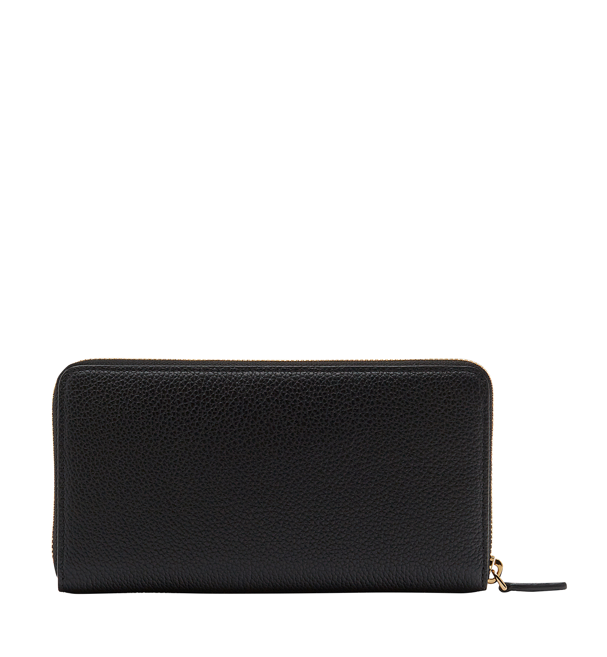 MCM Porte-monnaie à fermeture éclair Milla en cuir grainé Black MYL8SMA04BK001 Plus de photos 2