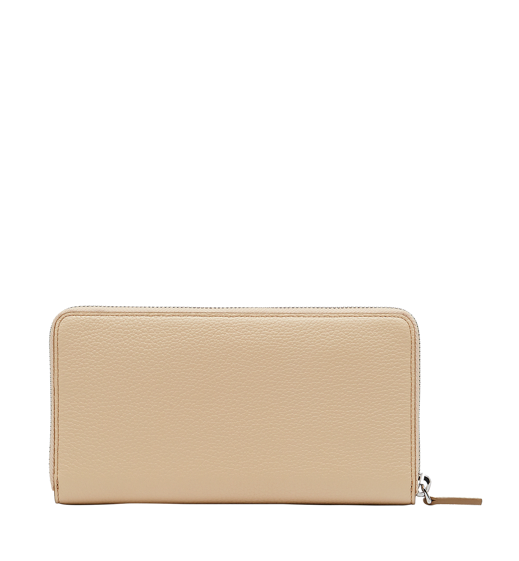 MCM Milla Zip Around Wallet in Grained Leather Beige MYL8SMA04IA001 Alternate View 2
