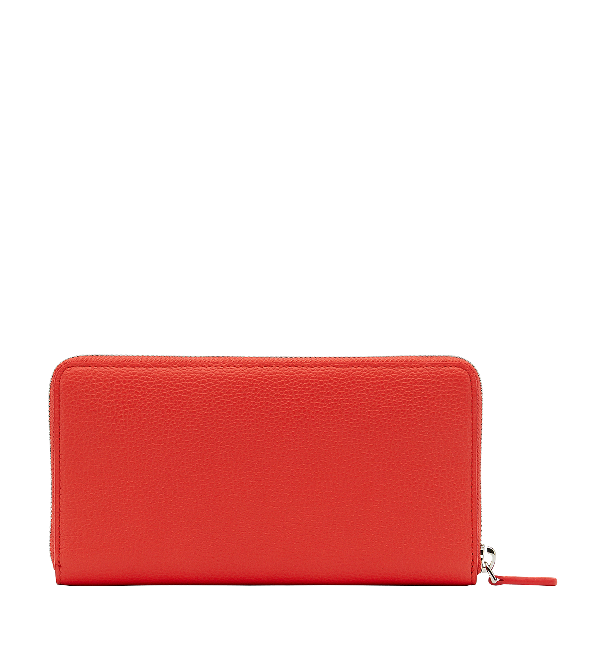 MCM Milla Zip Around Wallet in Grained Leather Orange MYL8SMA04OG001 Plus de photos 2
