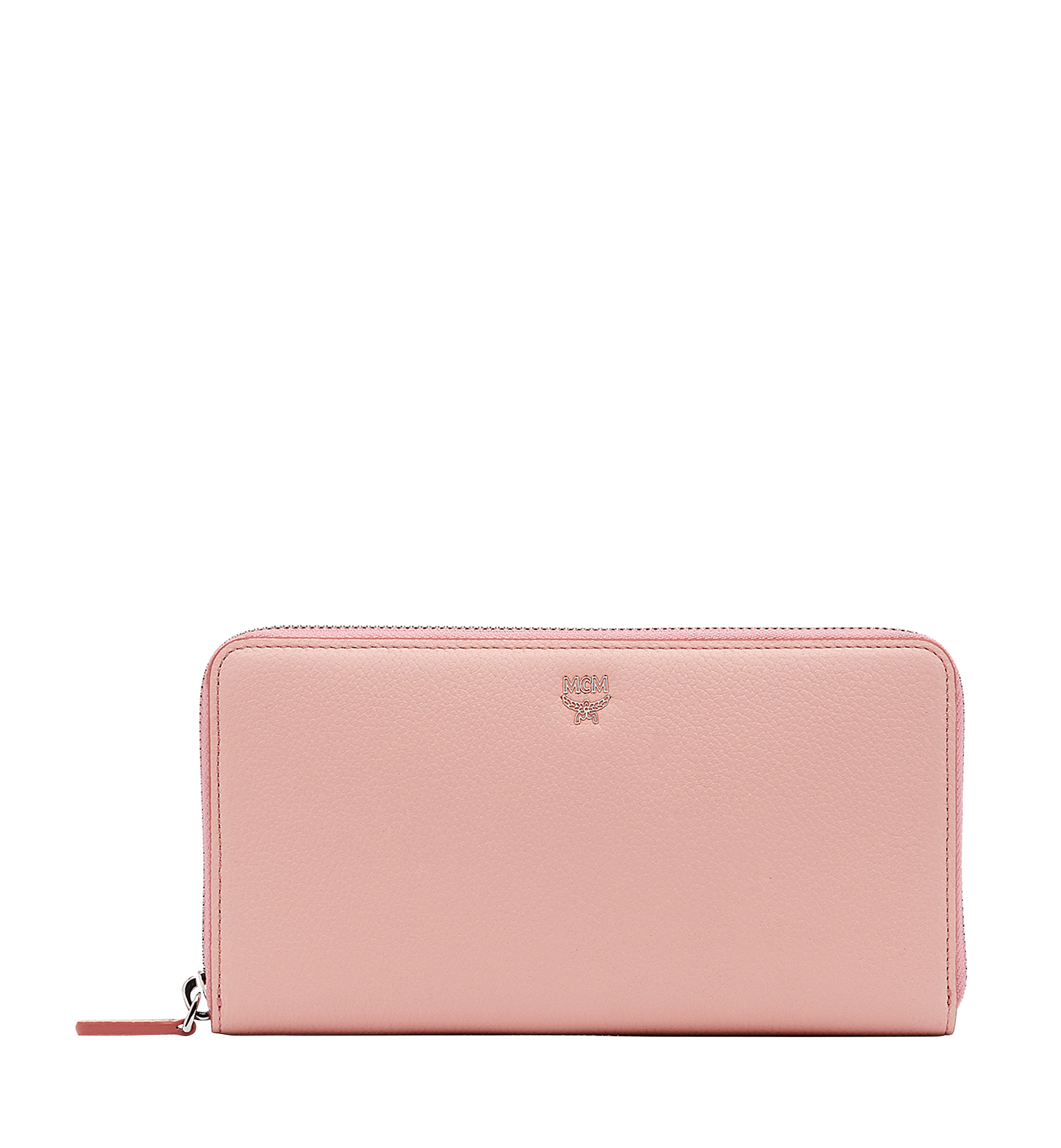 MCM Milla Zip Around Wallet in Grained Leather Pink MYL8SMA04PV001 Noch mehr sehen 1