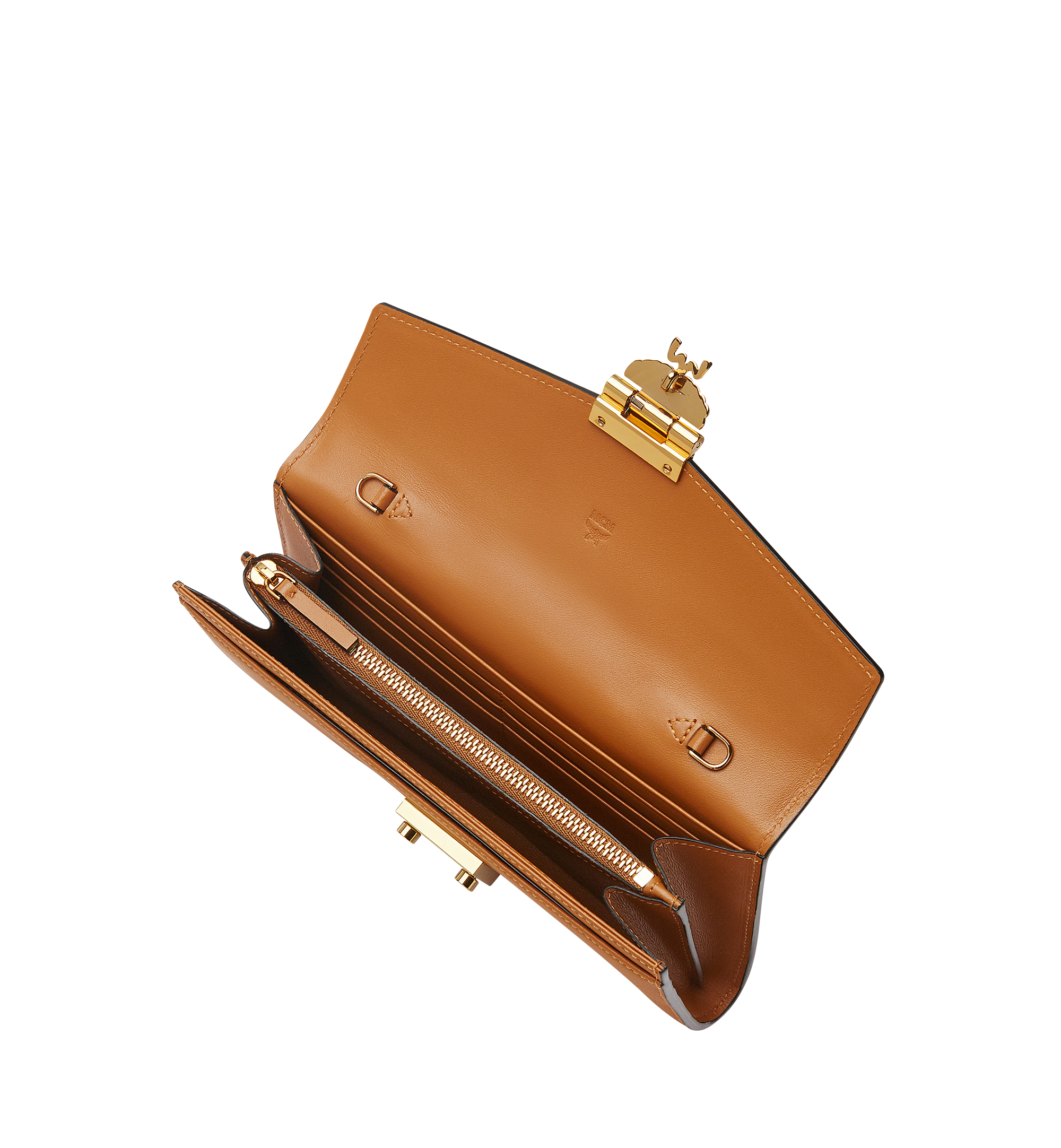 MCM Tracy Crossbody Wallet in Nappa Leather Cognac MYL8SPA01CO001 Alternate View 3