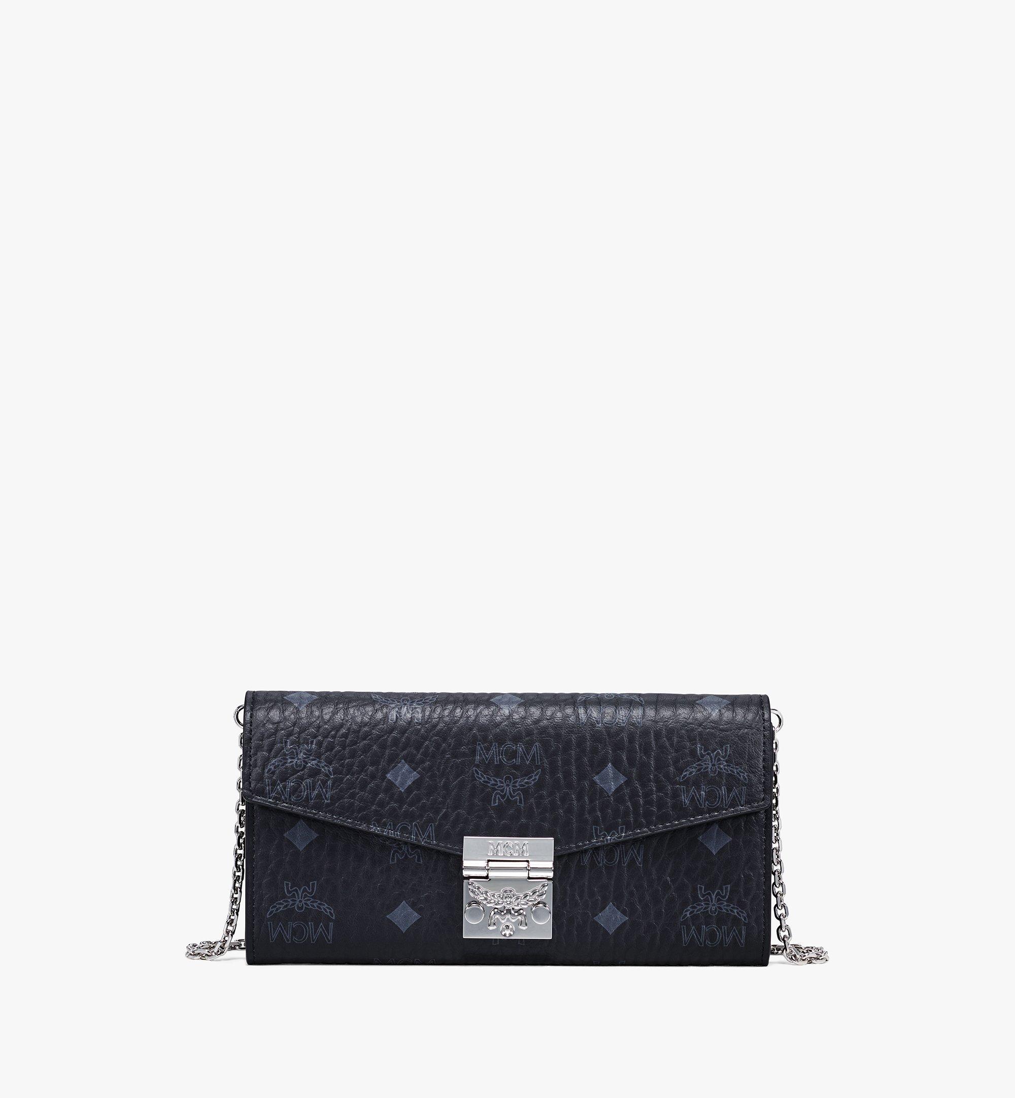 MCM Tracy gefaltetes Portemonnaie in Visetos zum Umhängen Black MYL8SPA11BK001 Noch mehr sehen 1