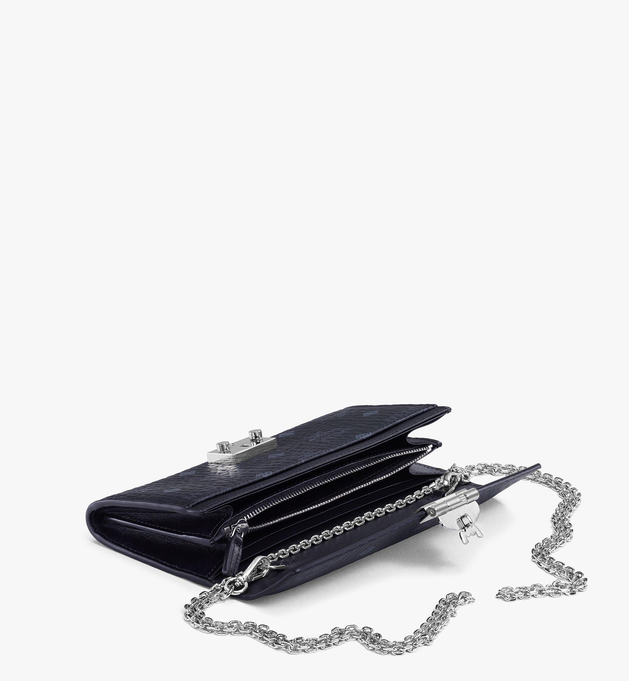 MCM Tracy gefaltetes Portemonnaie in Visetos zum Umhängen Black MYL8SPA11BK001 Noch mehr sehen 1