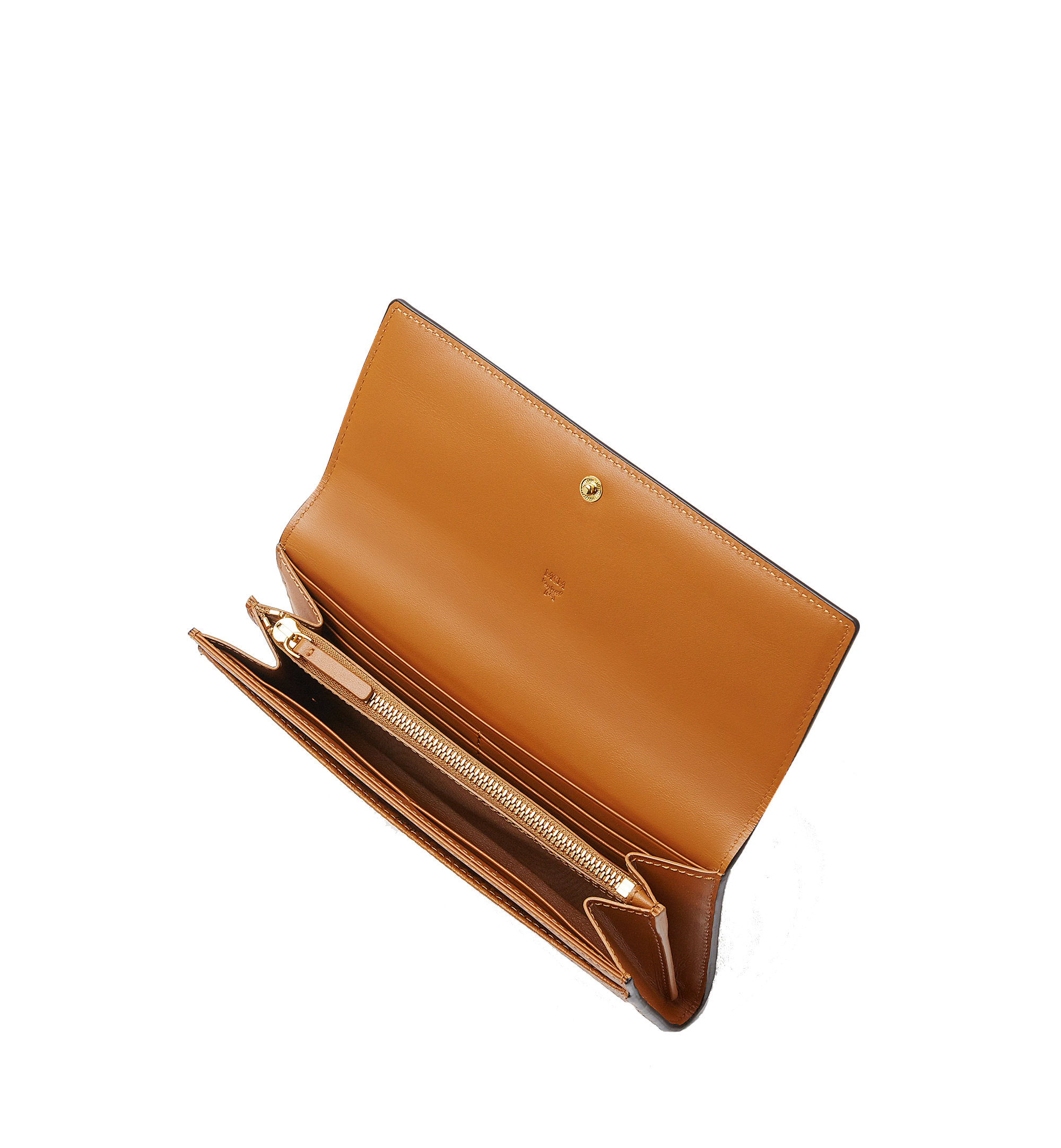 Small Bifold Wallet in Visetos Original Cognac