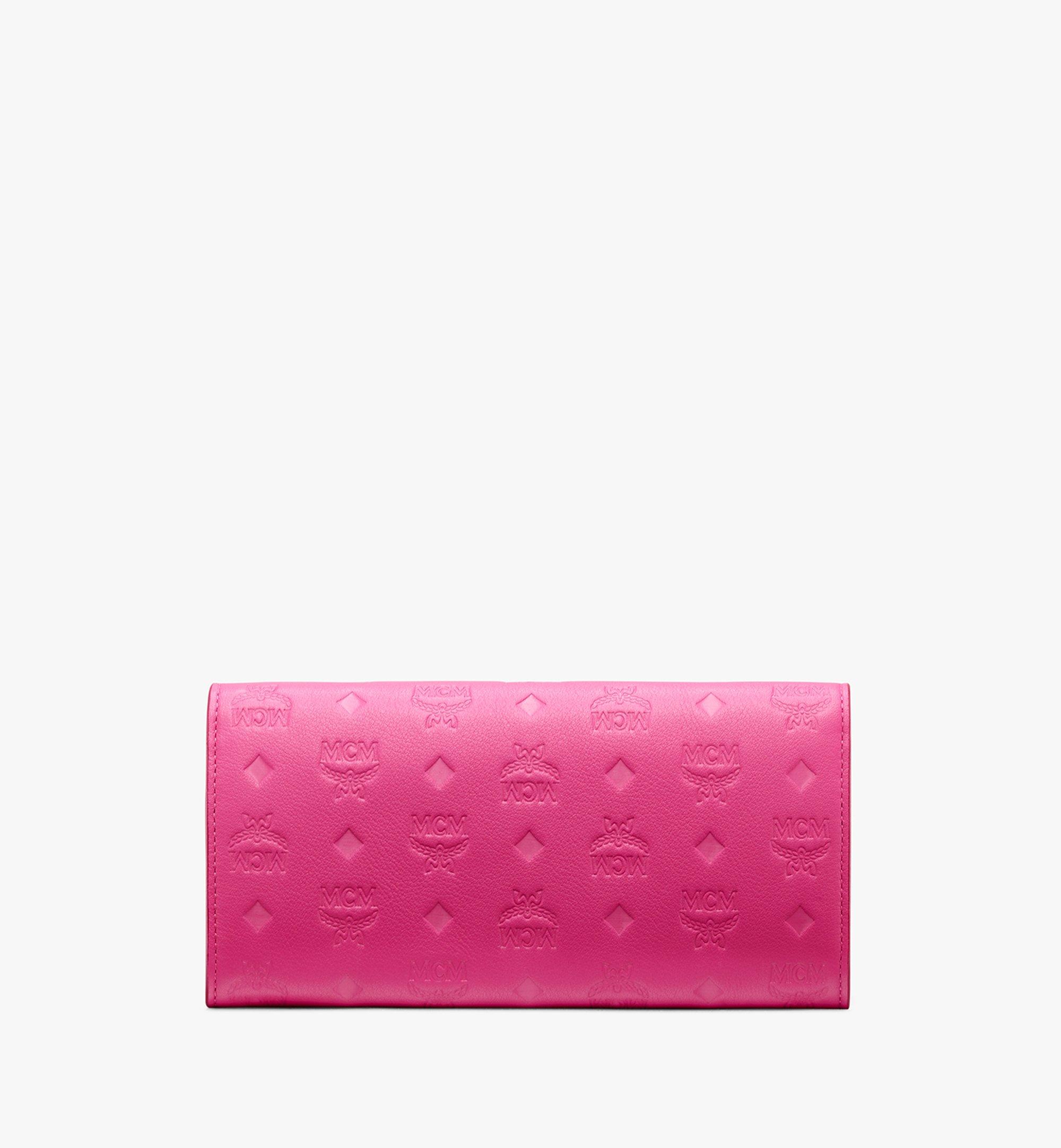 Large Patricia Crossbody Wallet in Monogram Leather Sugar Pink MCM
