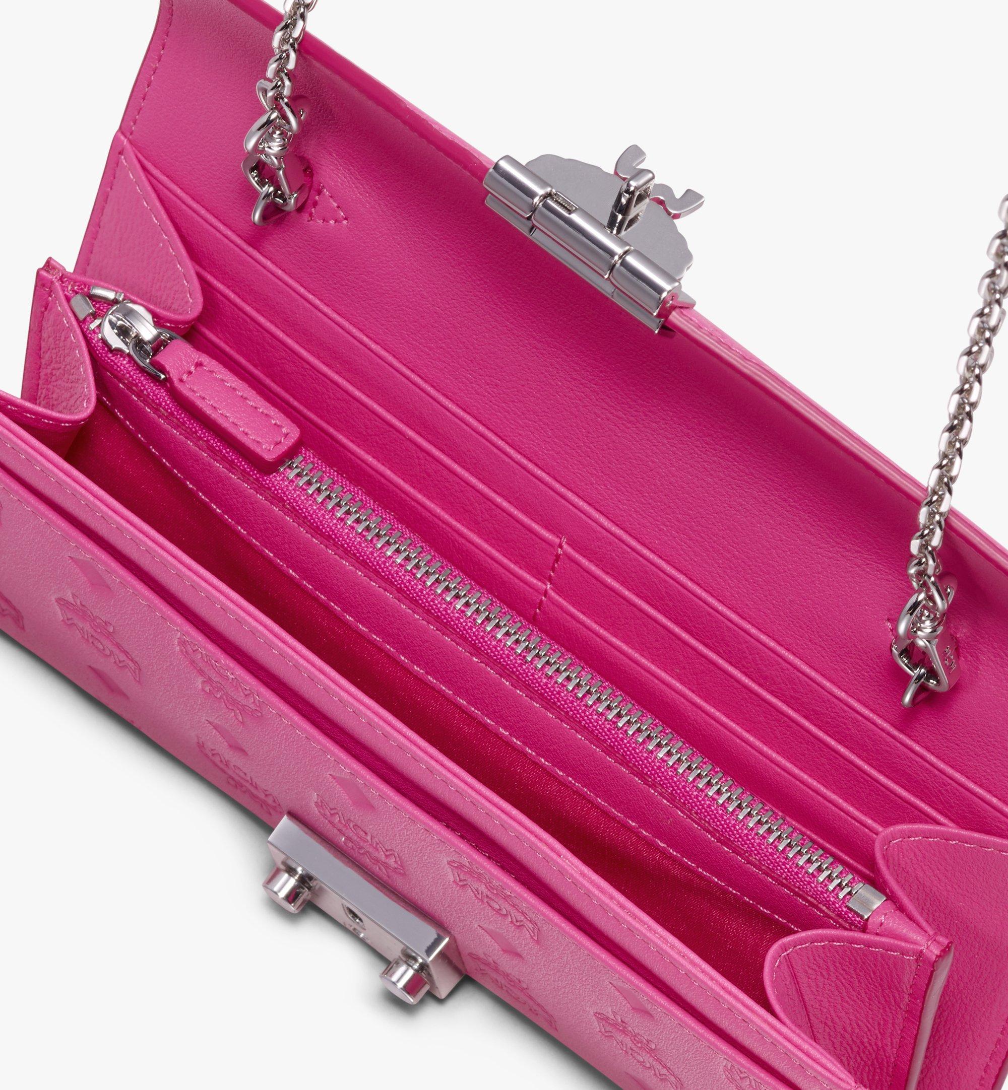 Large Patricia Crossbody Wallet in Monogram Leather Sugar Pink MCM