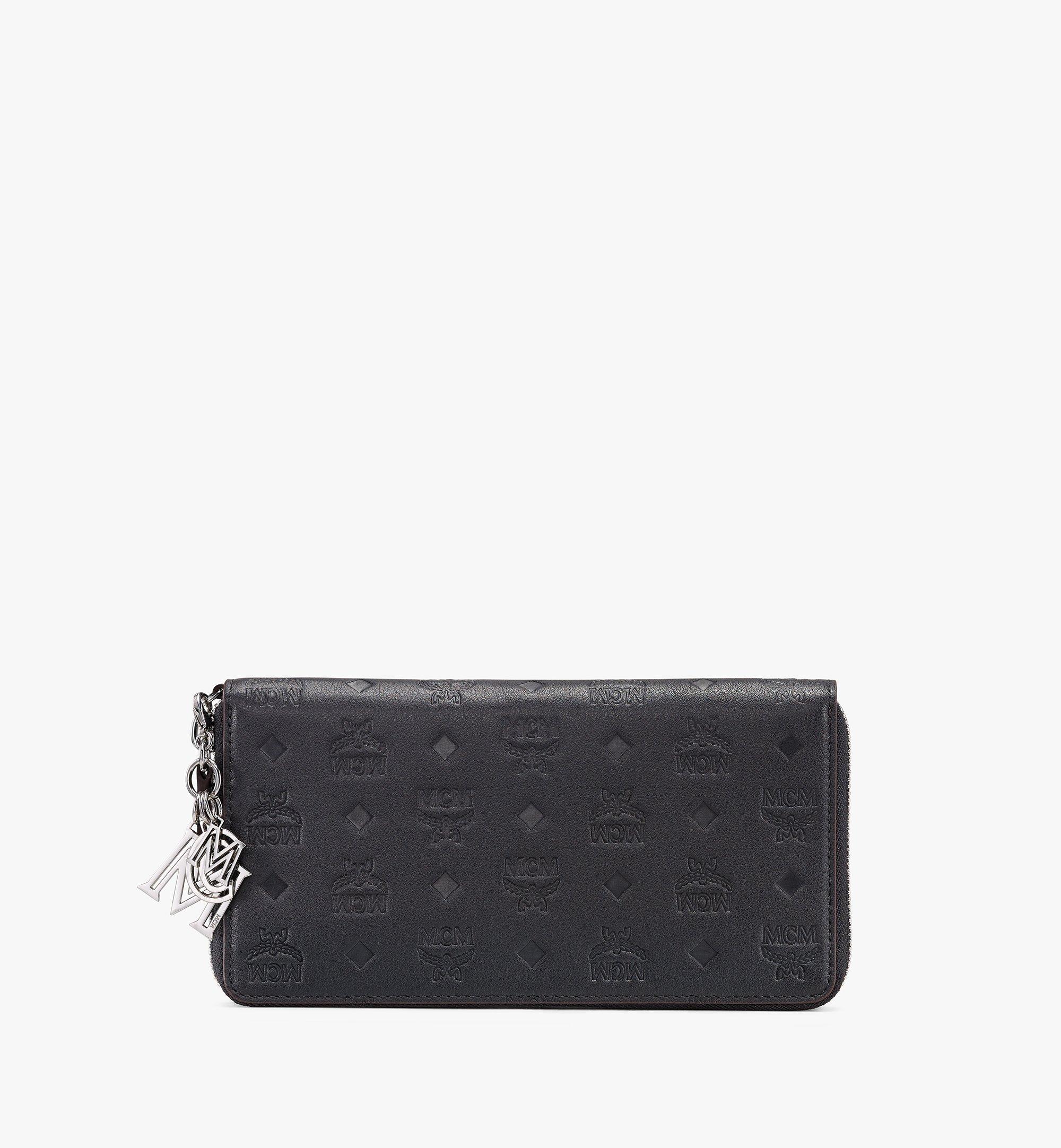 Large Aren Zip Around Wallet in Monogram Leather Pink | MCM ®US