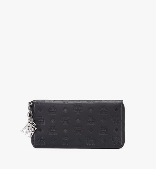 Klara Zip Wallet in Monogram Leather
