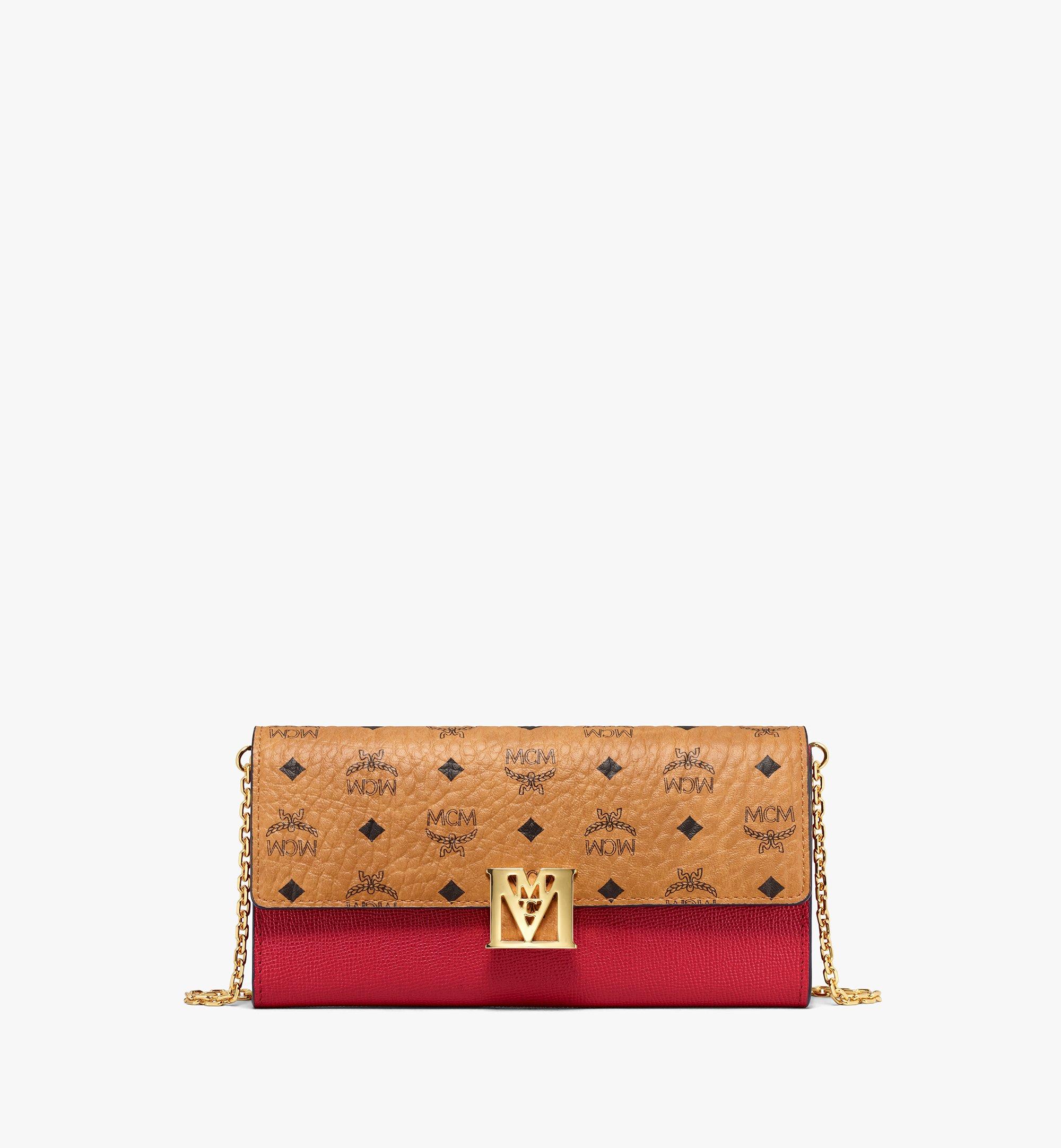 Mcm red wallet best sale