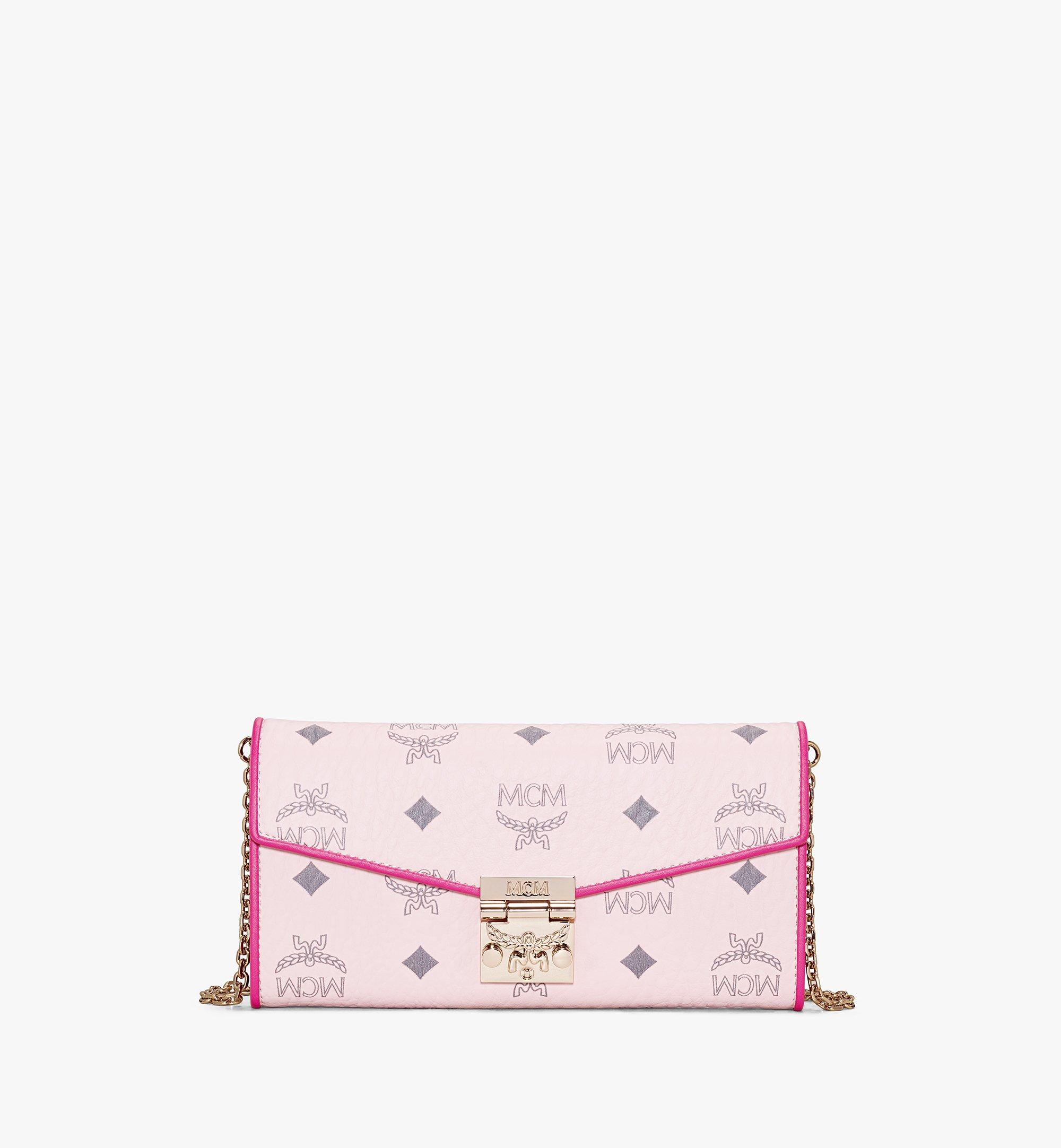 Large Tracy Crossbody Wallet in Visetos Pink