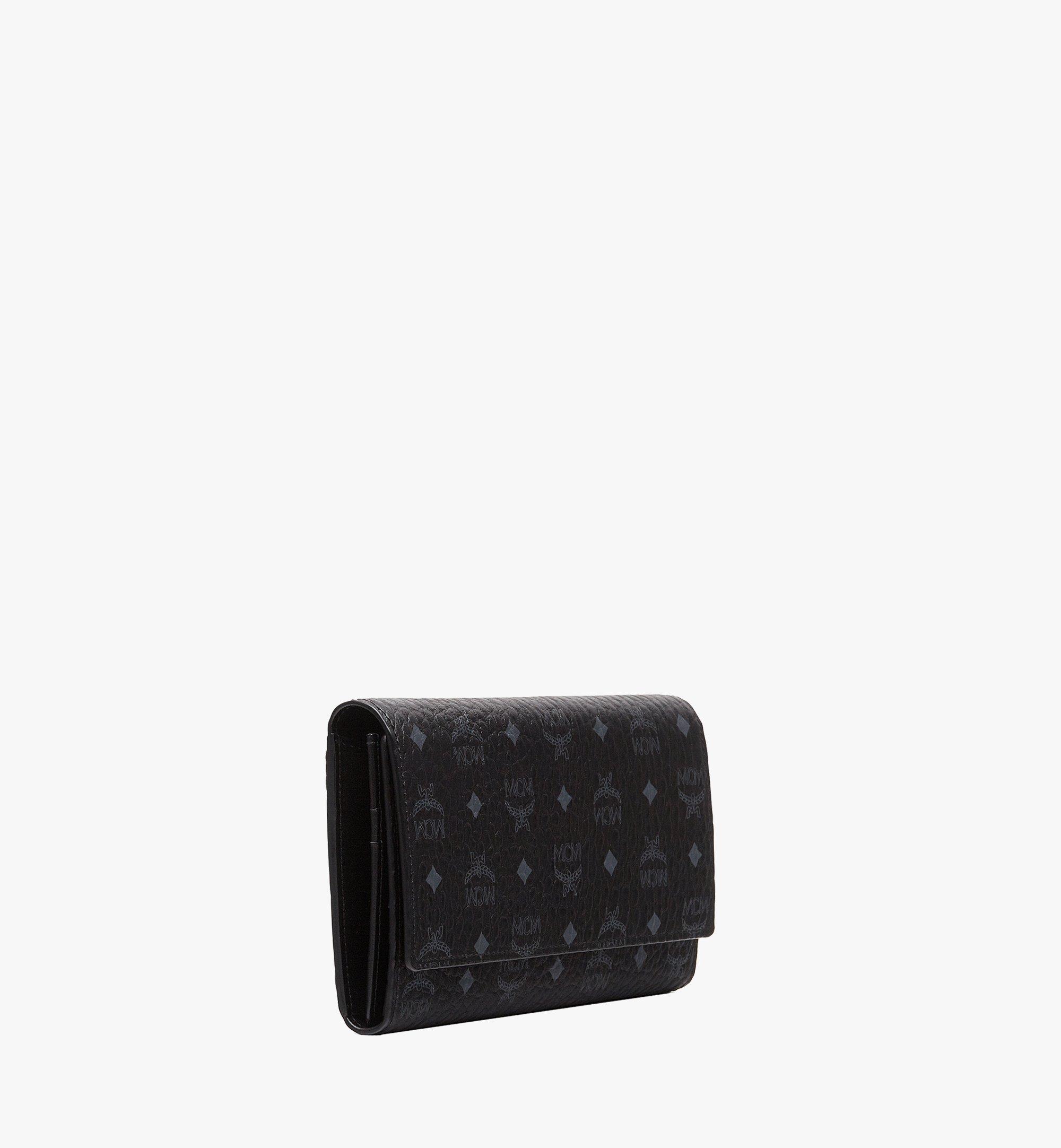 MCM Aren Continental Wallet in Visetos Black MYLAAVI01BK001 Alternate View 1