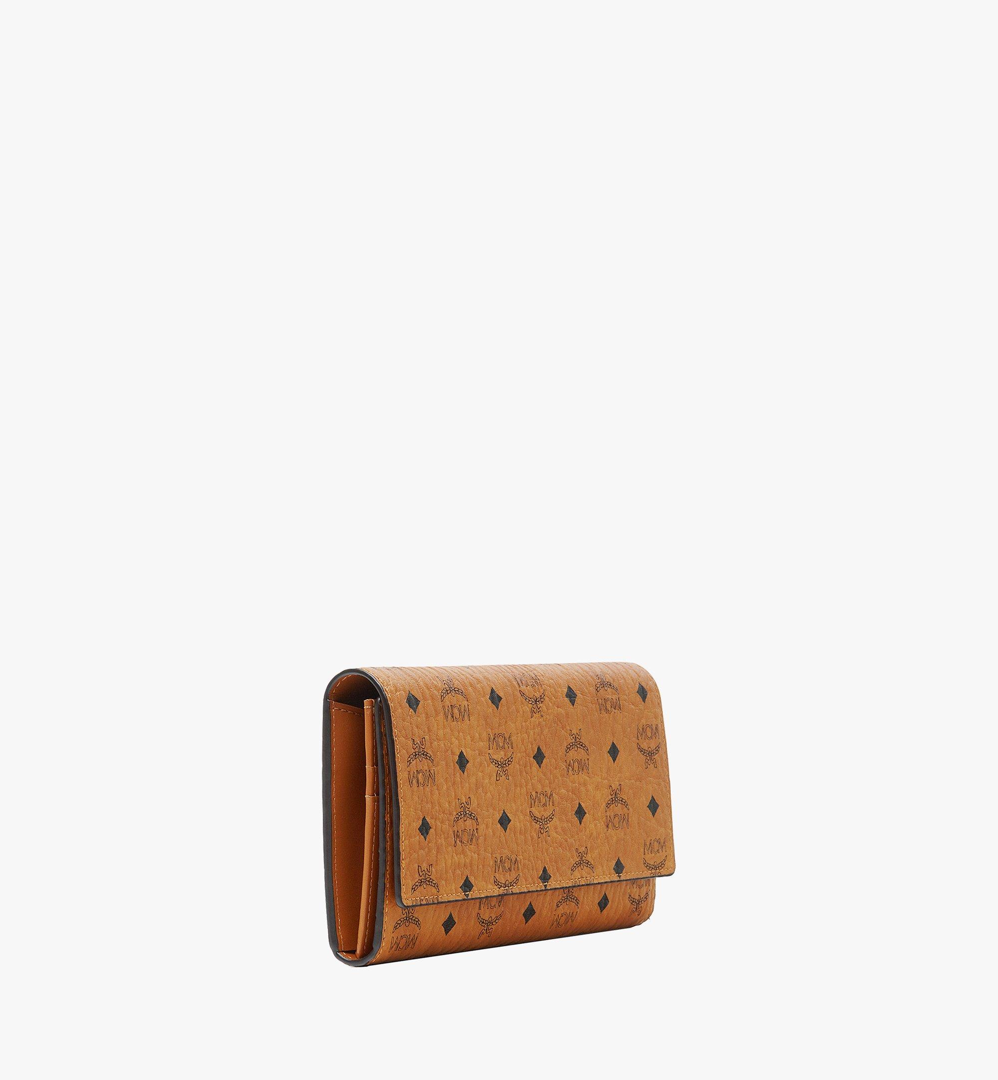 MCM Original Visetos Trifold Wallet