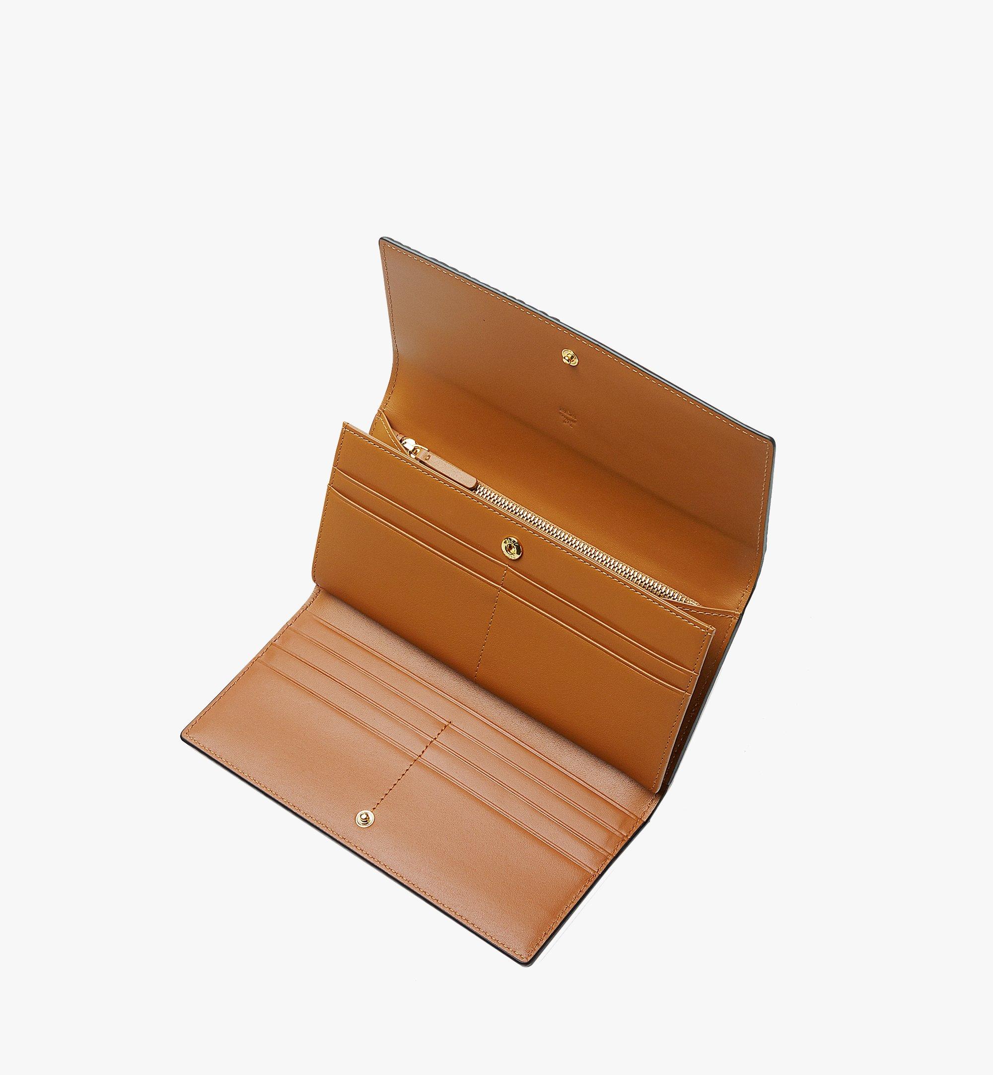 MCM Trifold Wallet in Visetos Cognac MYLAAVI01CO001 Alternate View 2