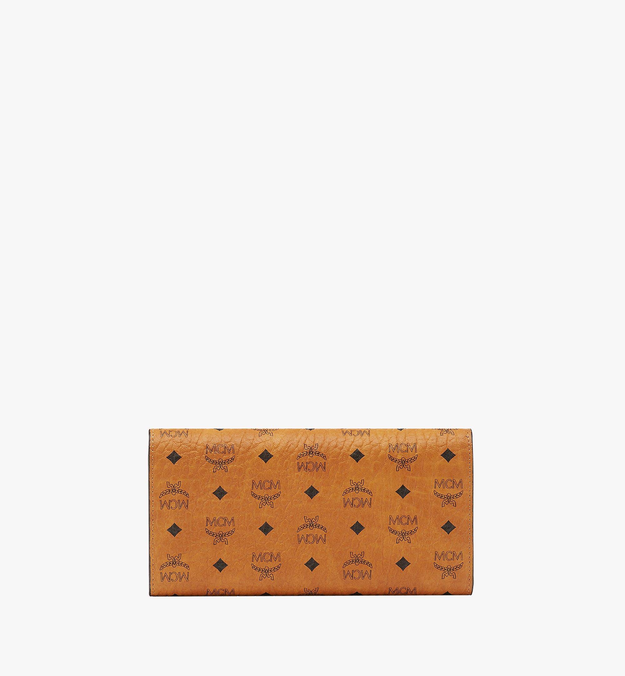 MCM Trifold Wallet in Visetos Cognac MYLAAVI01CO001 Alternate View 3