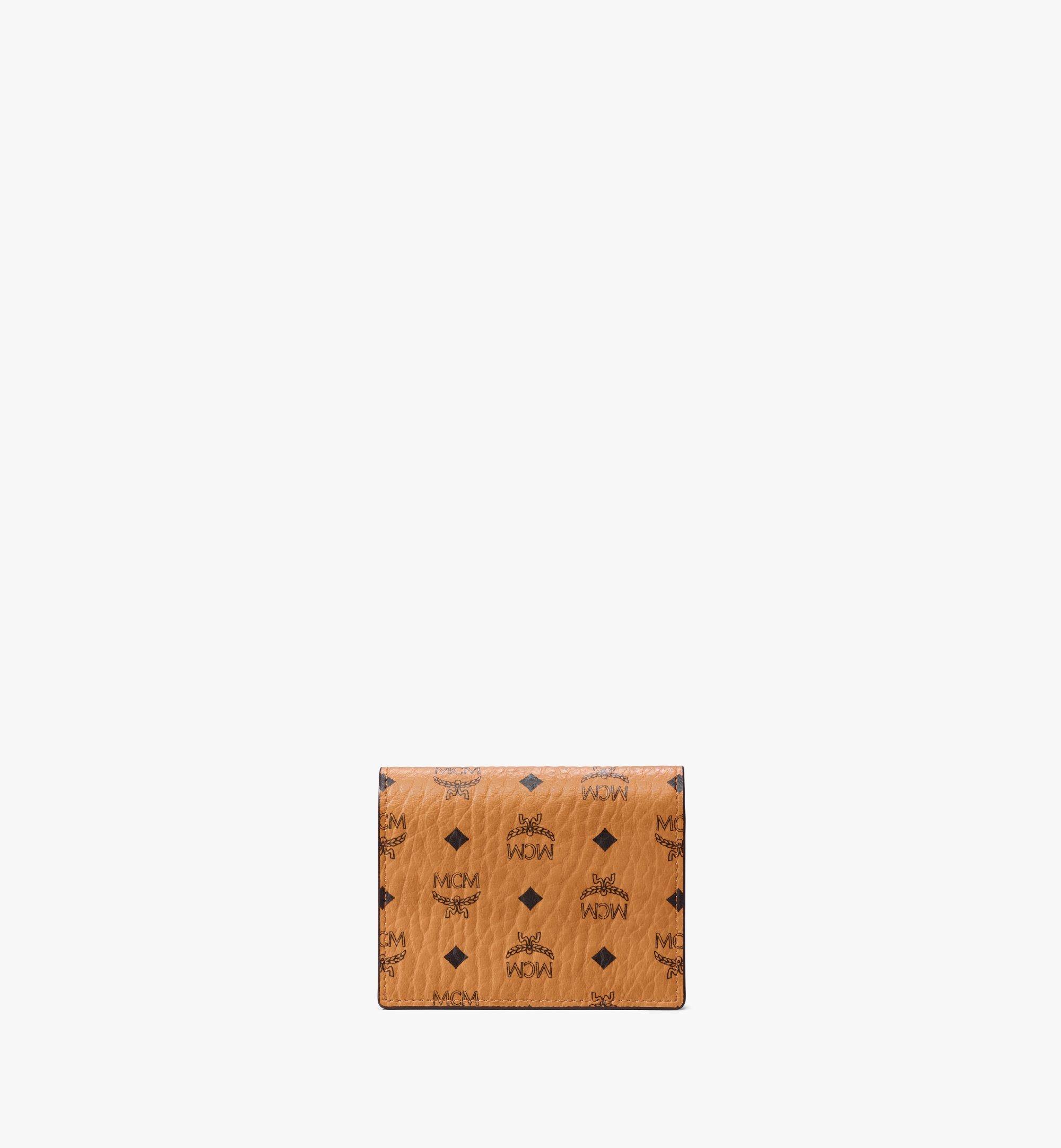 MCM Wallet - Love Letter Visetos Tri Fold Flap