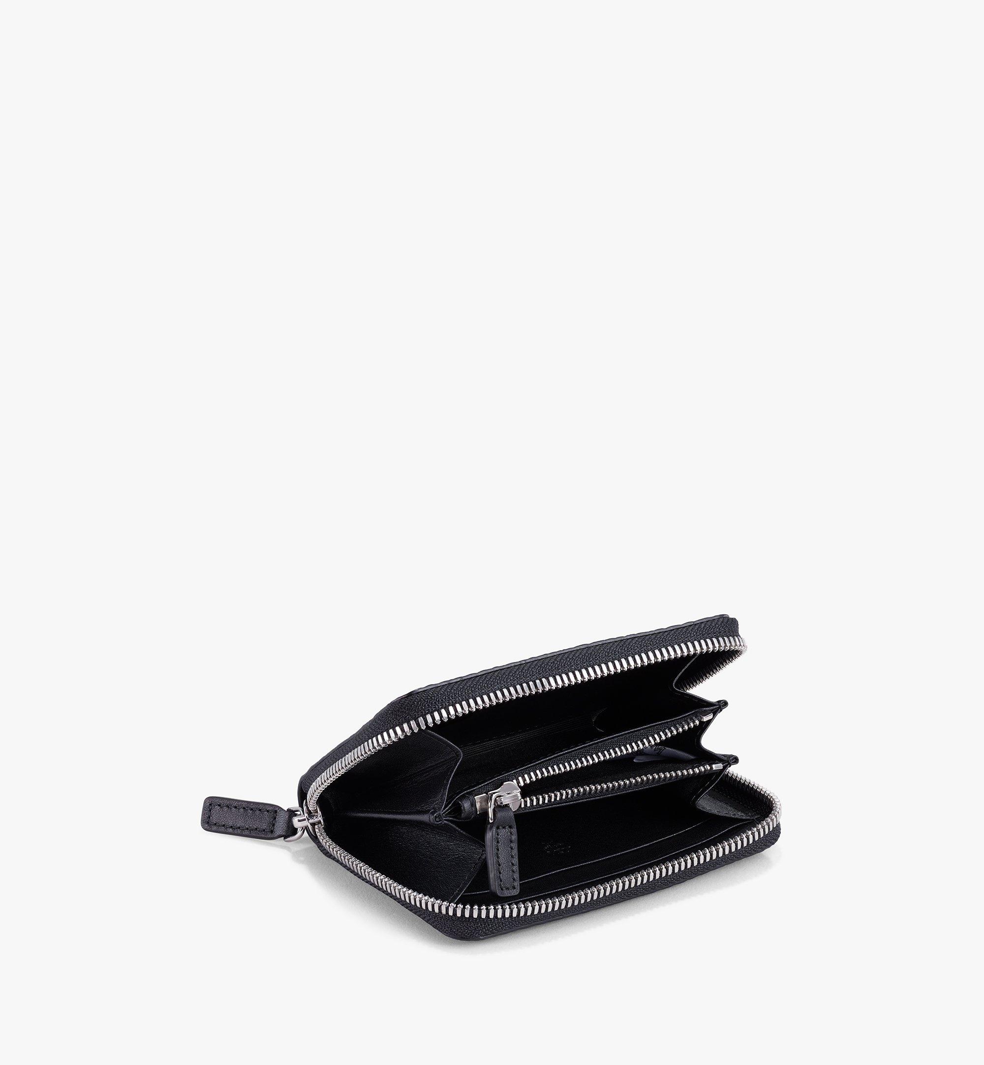 LOVESOME Womens Small Zip Around Wristlet Wallet(Black)