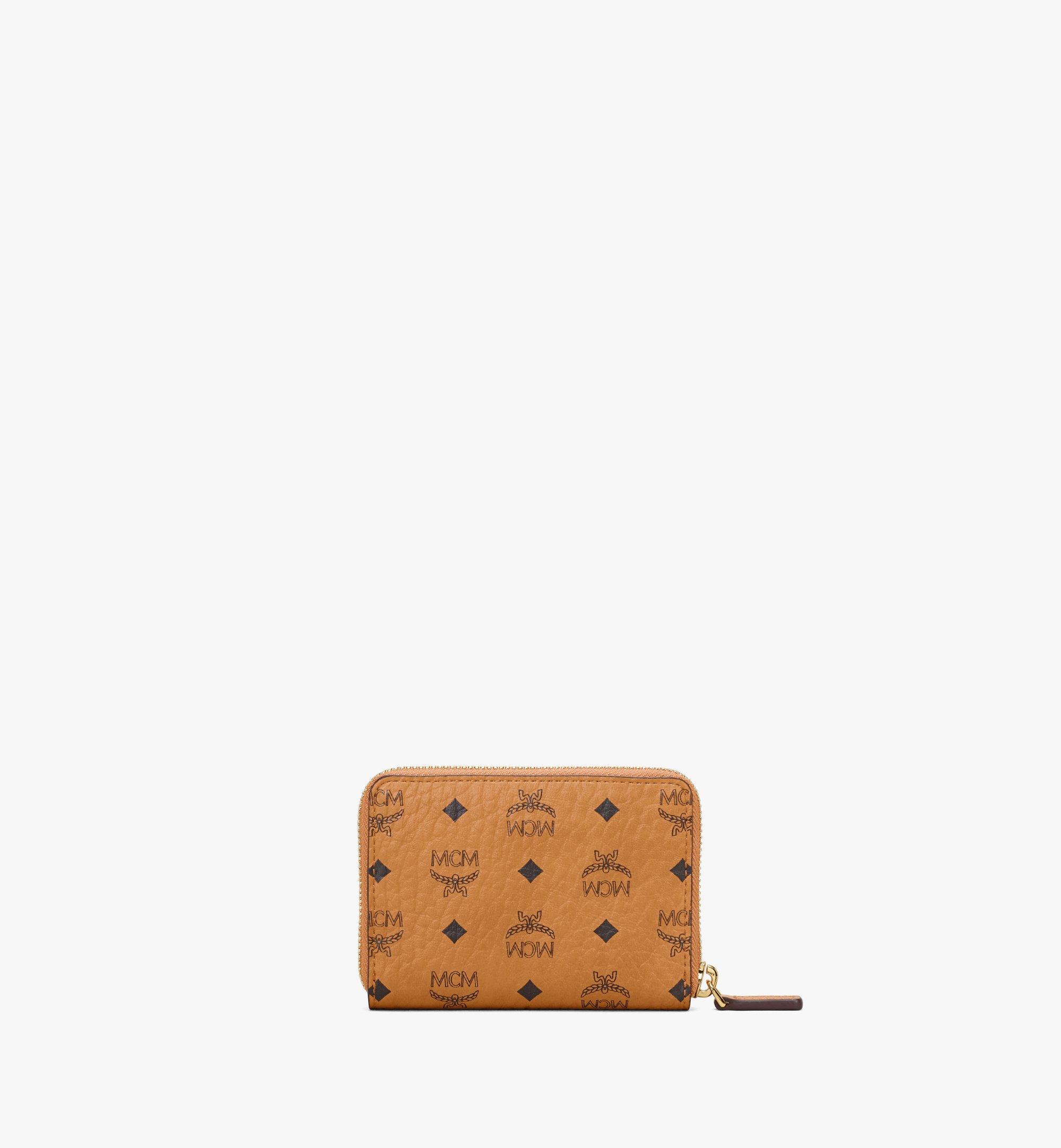 MCM Zip Wallet in Visetos Cognac MYLAAVI03CO001 Alternate View 2