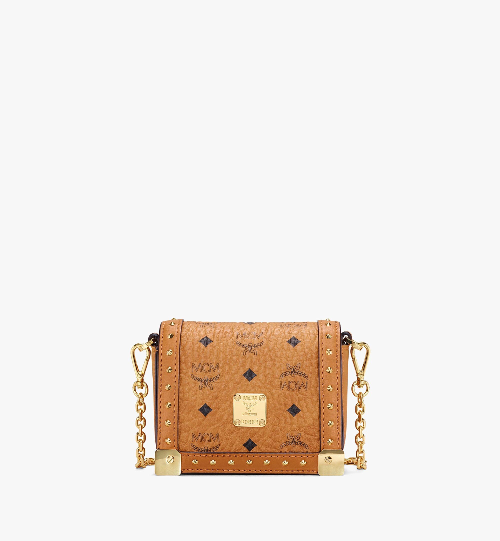 Mini Berlin Crossbody in Visetos Cognac