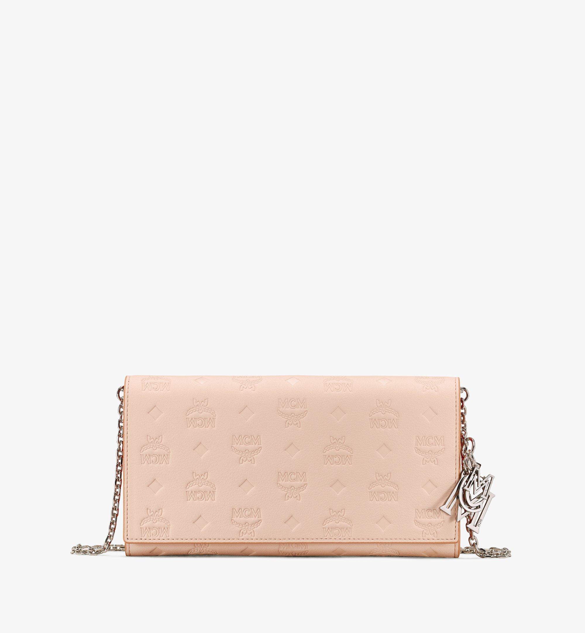 MCM Klara Chain Wallet in Monogram Leather Alternate View