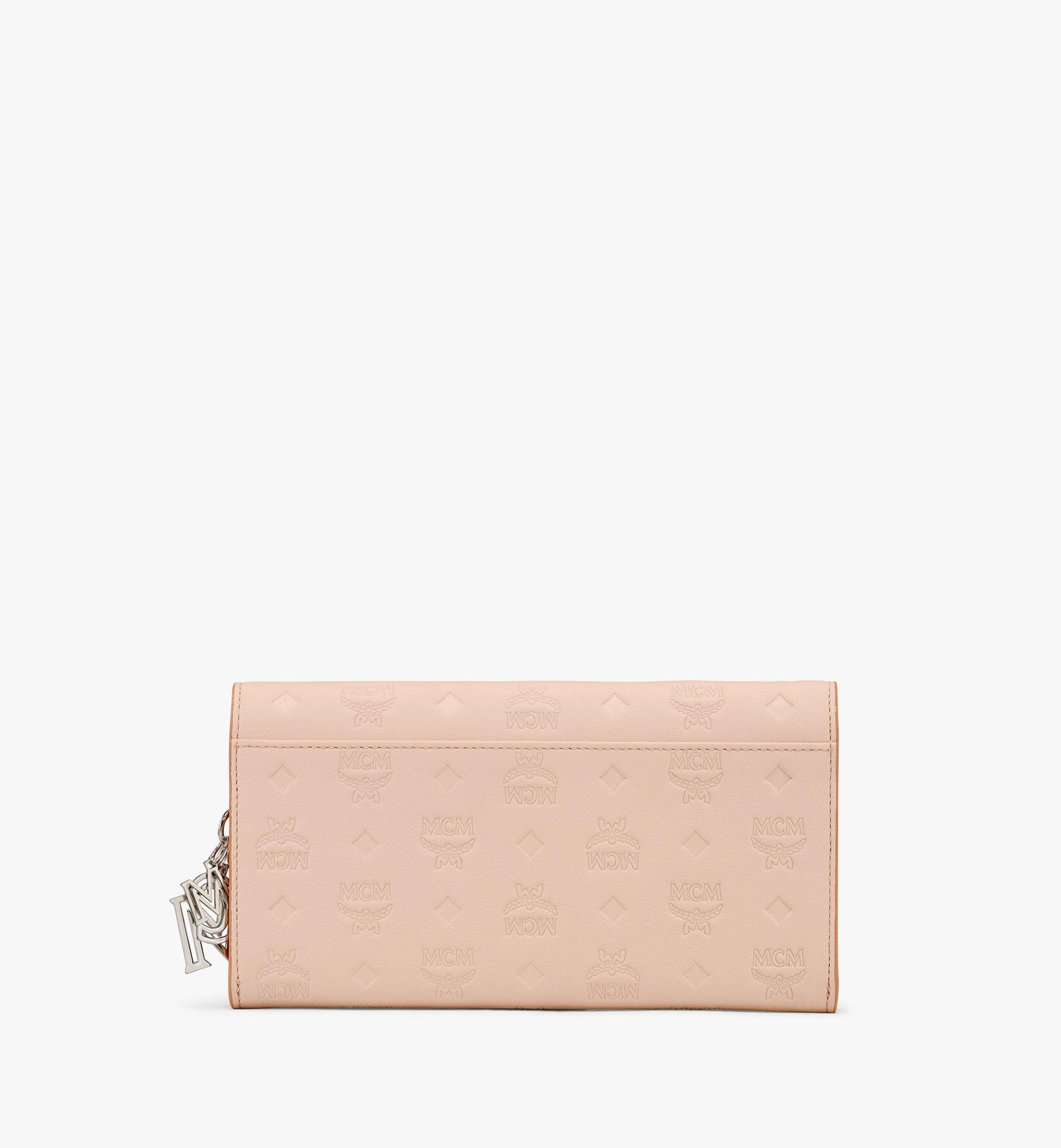 MCM Klara Chain Wallet in Monogram Leather Beige MYLASKM01II001 Alternate View 2