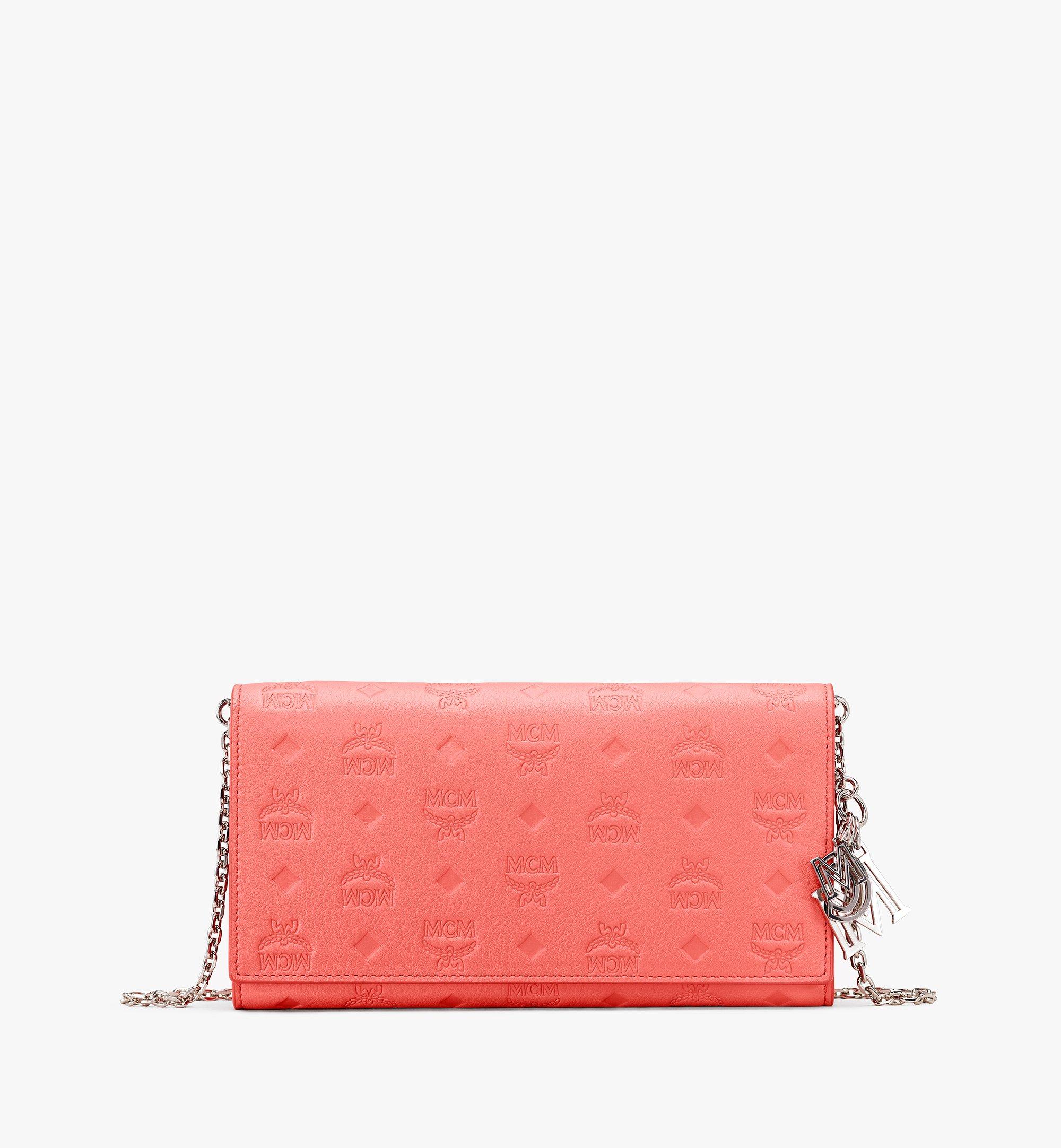 MCM Klara Chain Wallet in Monogram Leather Alternate View
