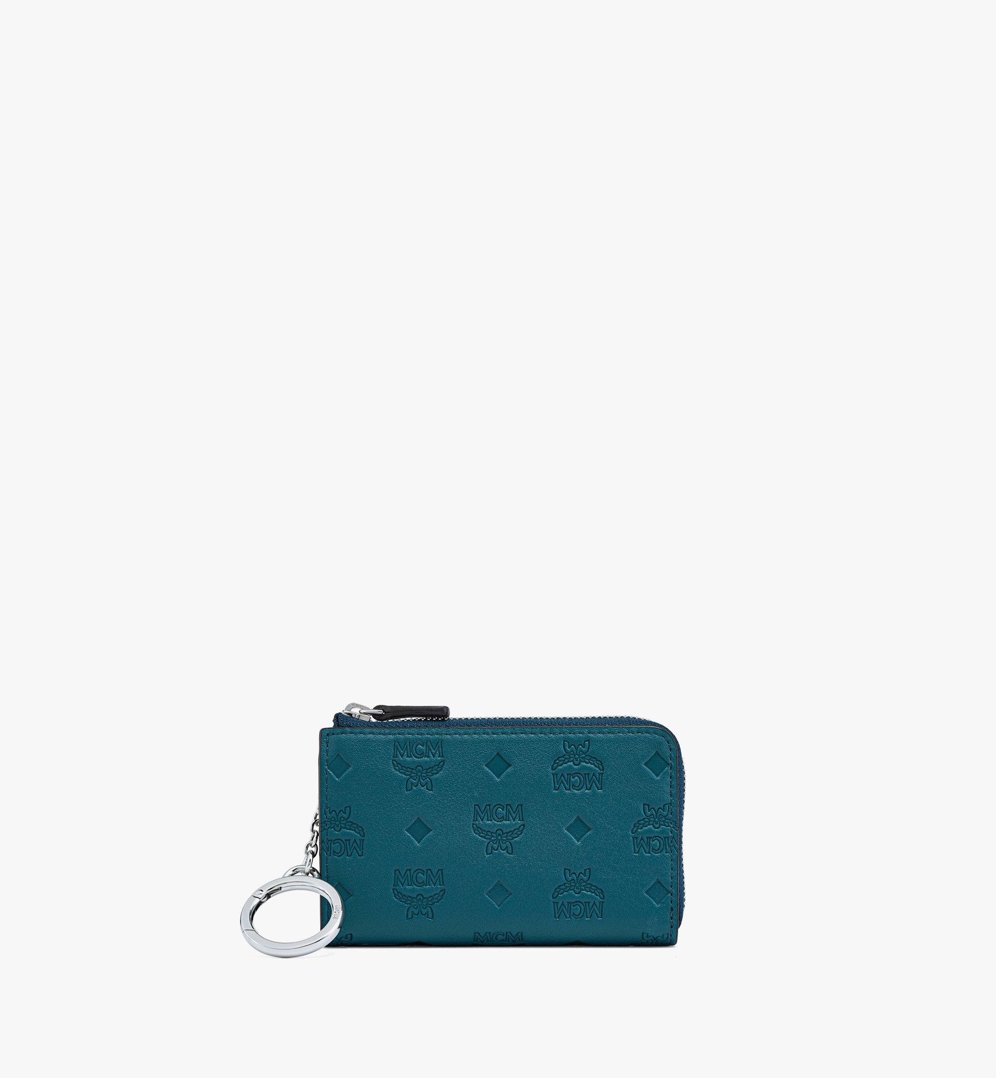 MCM Klara Brieftasche aus Leder mit Monogramm, Reissverschluss und Kartenfächern Green MYLBSKM03JY001 Noch mehr sehen 1