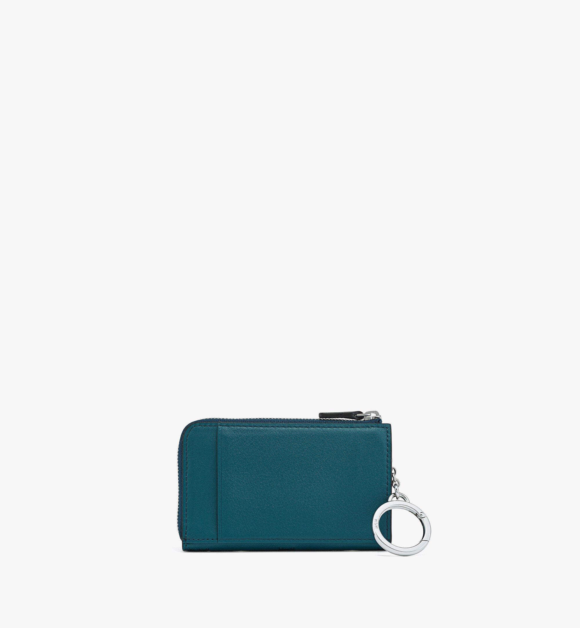 MCM Klara Brieftasche aus Leder mit Monogramm, Reissverschluss und Kartenfächern Green MYLBSKM03JY001 Noch mehr sehen 2