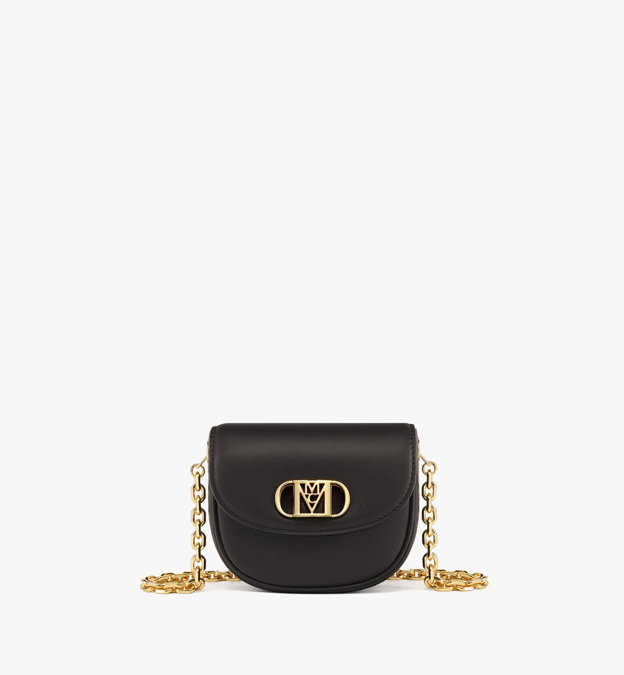 MCM Mode Travia Portemonnaie aus spanischem Leder mit Kettenriemen Black MYLCALD01BK001 Noch mehr sehen 1