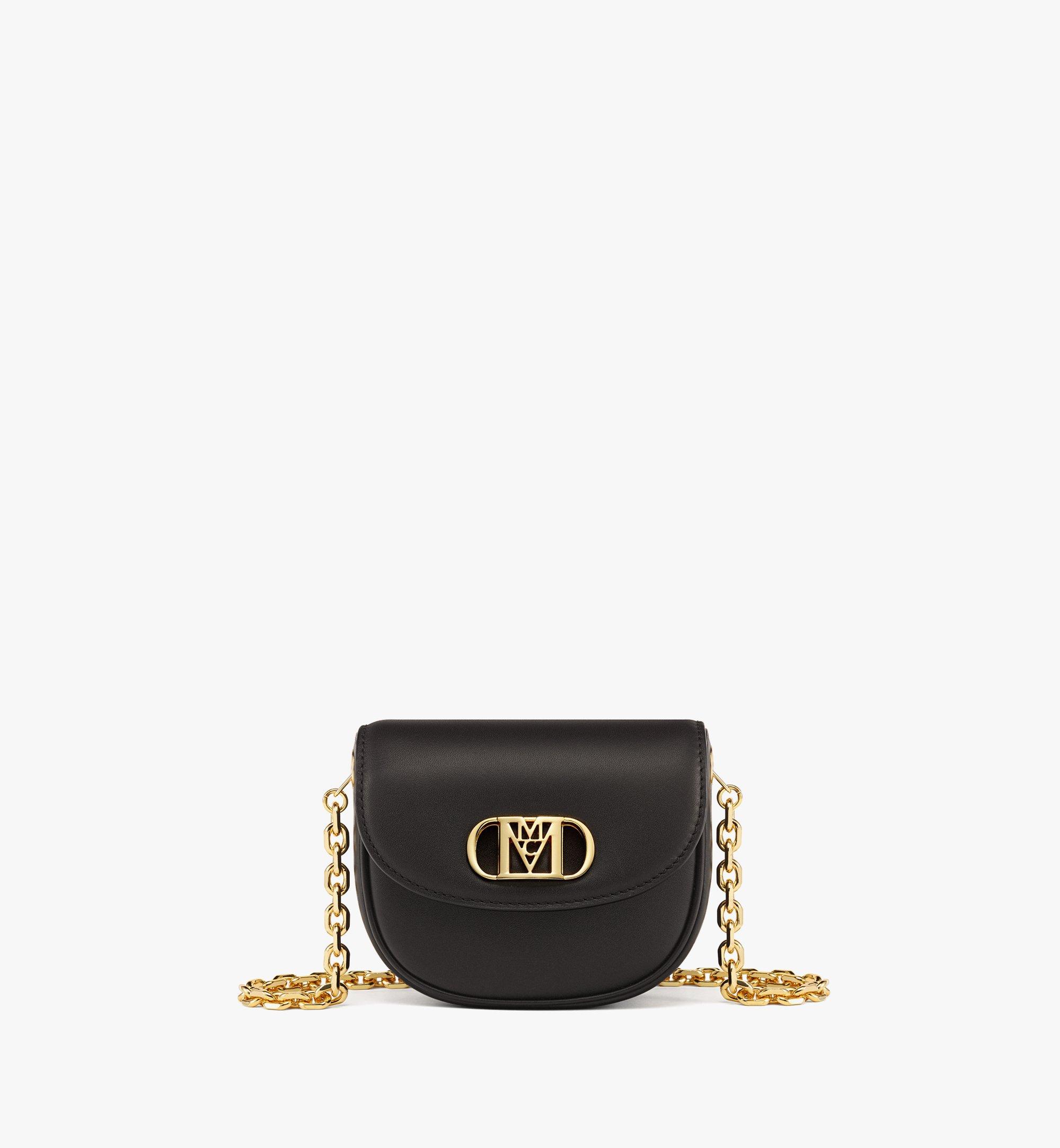 MCM Mode Travia Chain Wallet in Spanish Leather Black MYLCALD01BK001 Alternate View 1