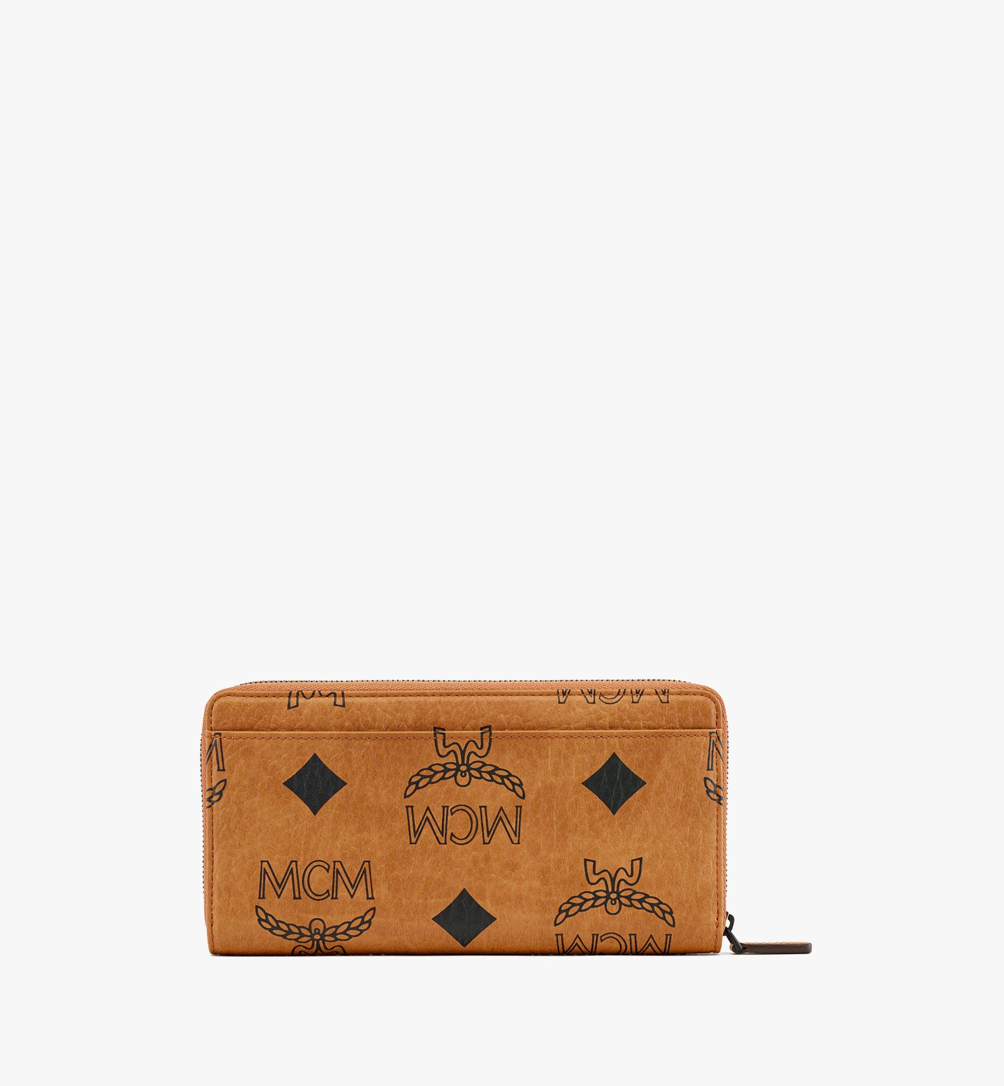 Mcm wallet brown hotsell