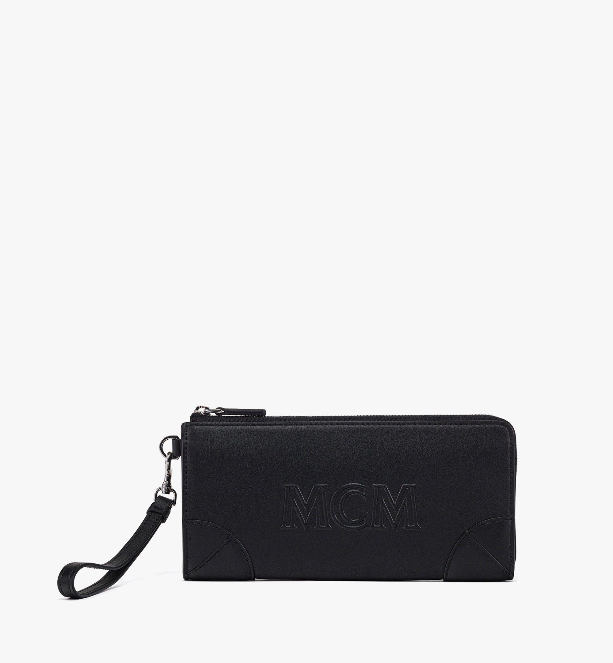 MCM Aren ジップアラウンド ウォレット - スペイン製カーフレザー Black MYLDATA04BK001 ほかの角度から見る 1