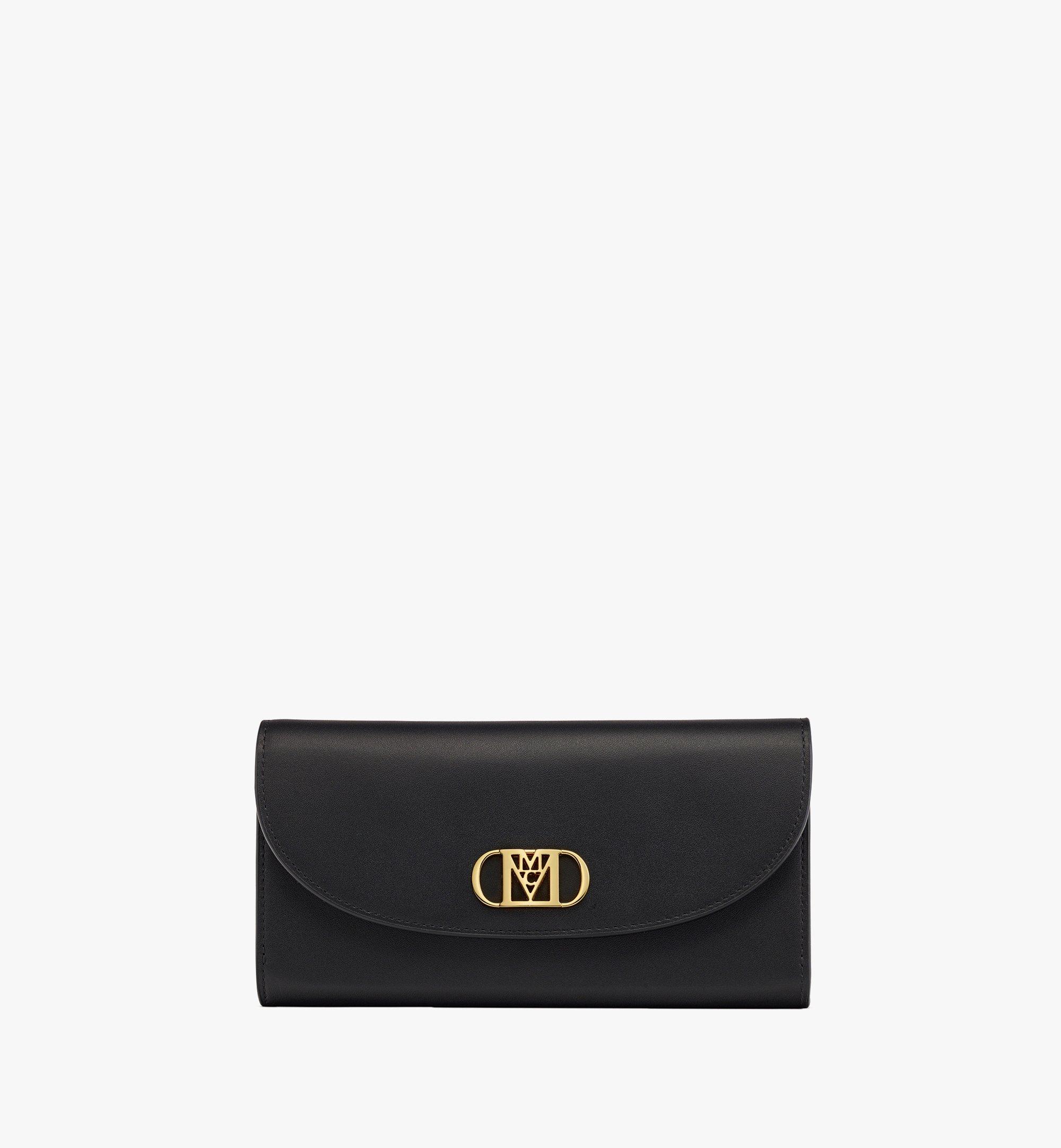 MCM Mode Travia Continental Wallet in Spanish Leather Black MYLDSLD01BK001 Alternate View 1