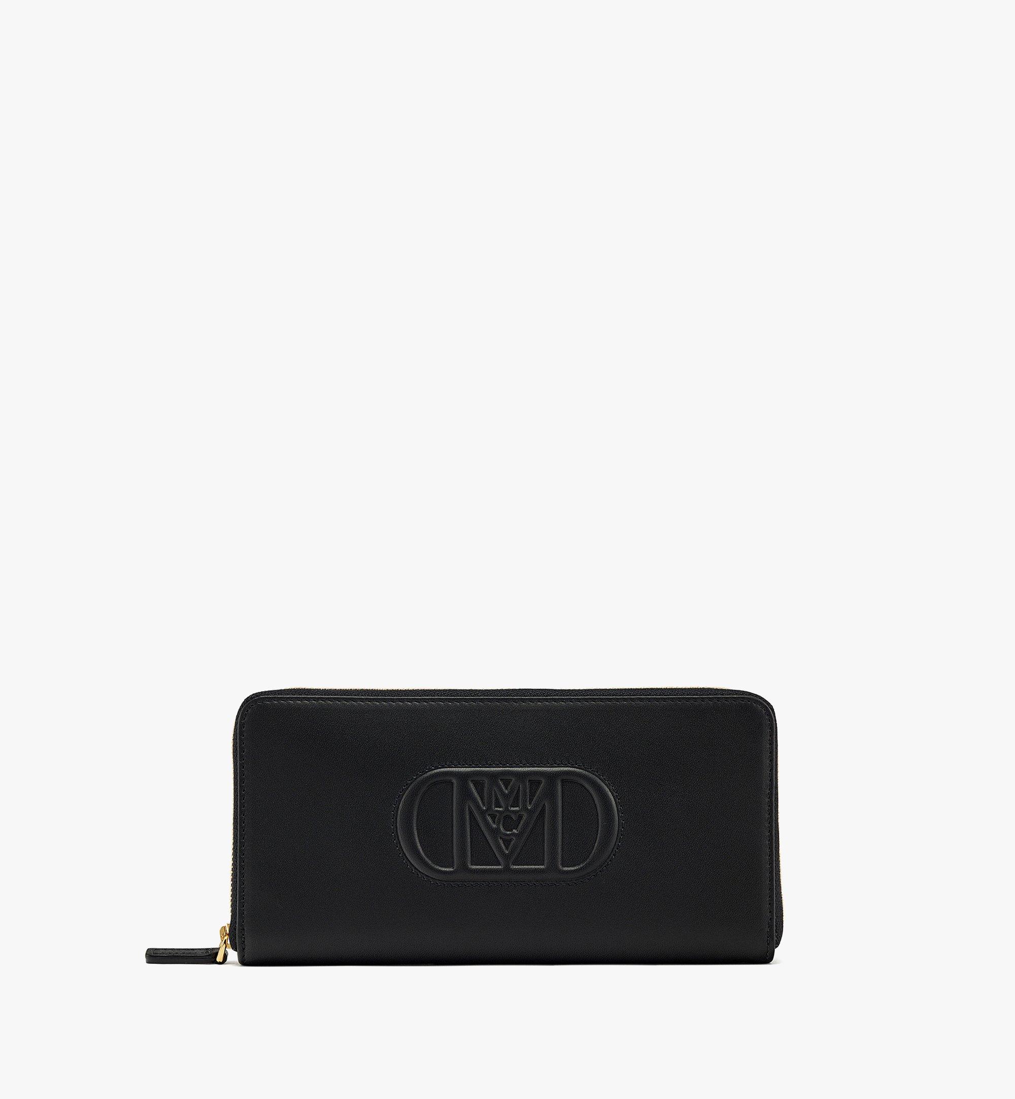 MCM Mode Travia ジップアラウンド ウォレット - スペイン製ナッパレザー Black MYLDSLD03BK001 ほかの角度から見る 1