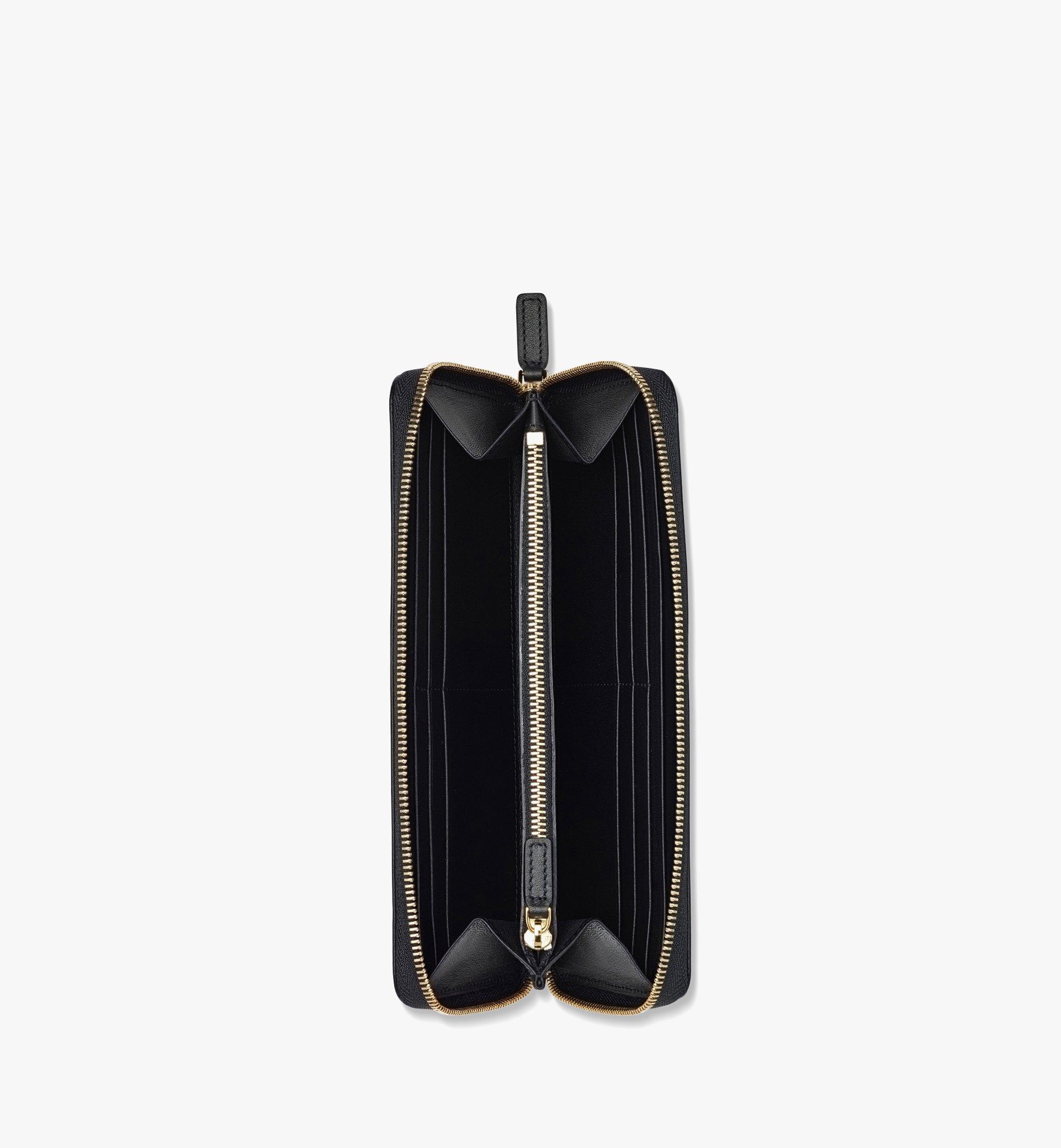 MCM Mode Travia ジップアラウンド ウォレット - スペイン製ナッパレザー Black MYLDSLD03BK001 ほかの角度から見る 1