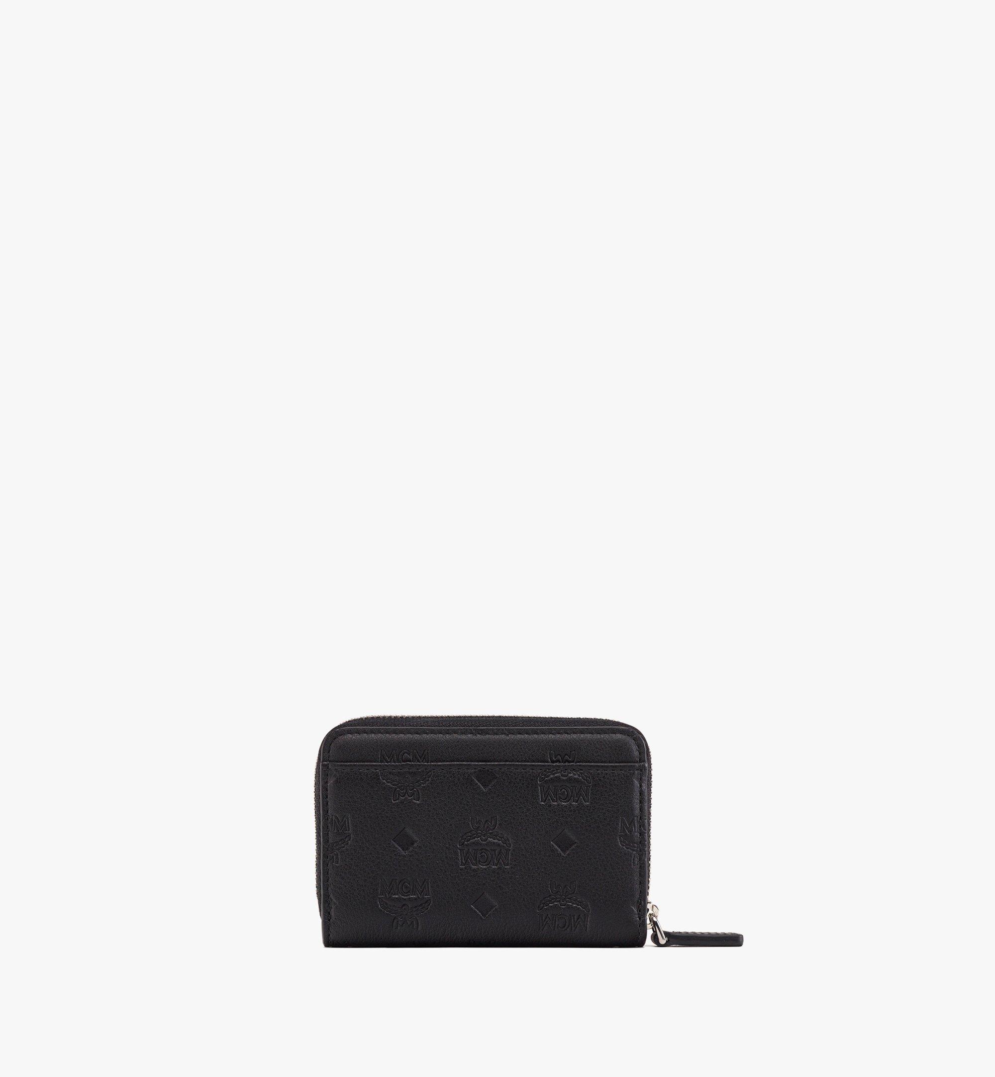 MCM Aren Zip Around Wallet in Embossed Monogram Leather Black MYLDSTA02BK001 Alternate View 2