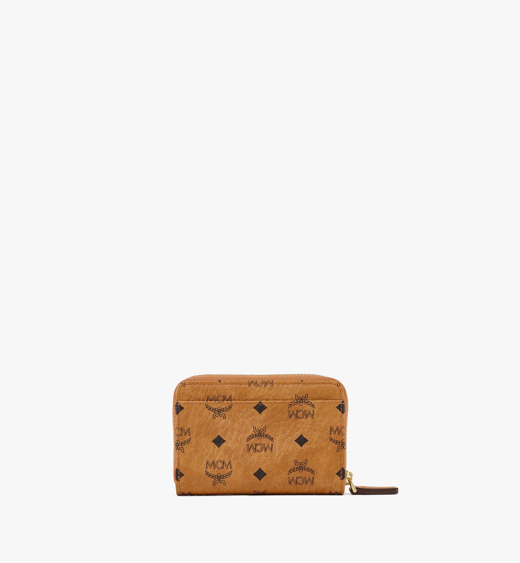 X-Mini Aren Zip Around Wallet in Visetos Cognac | MCM ®JP