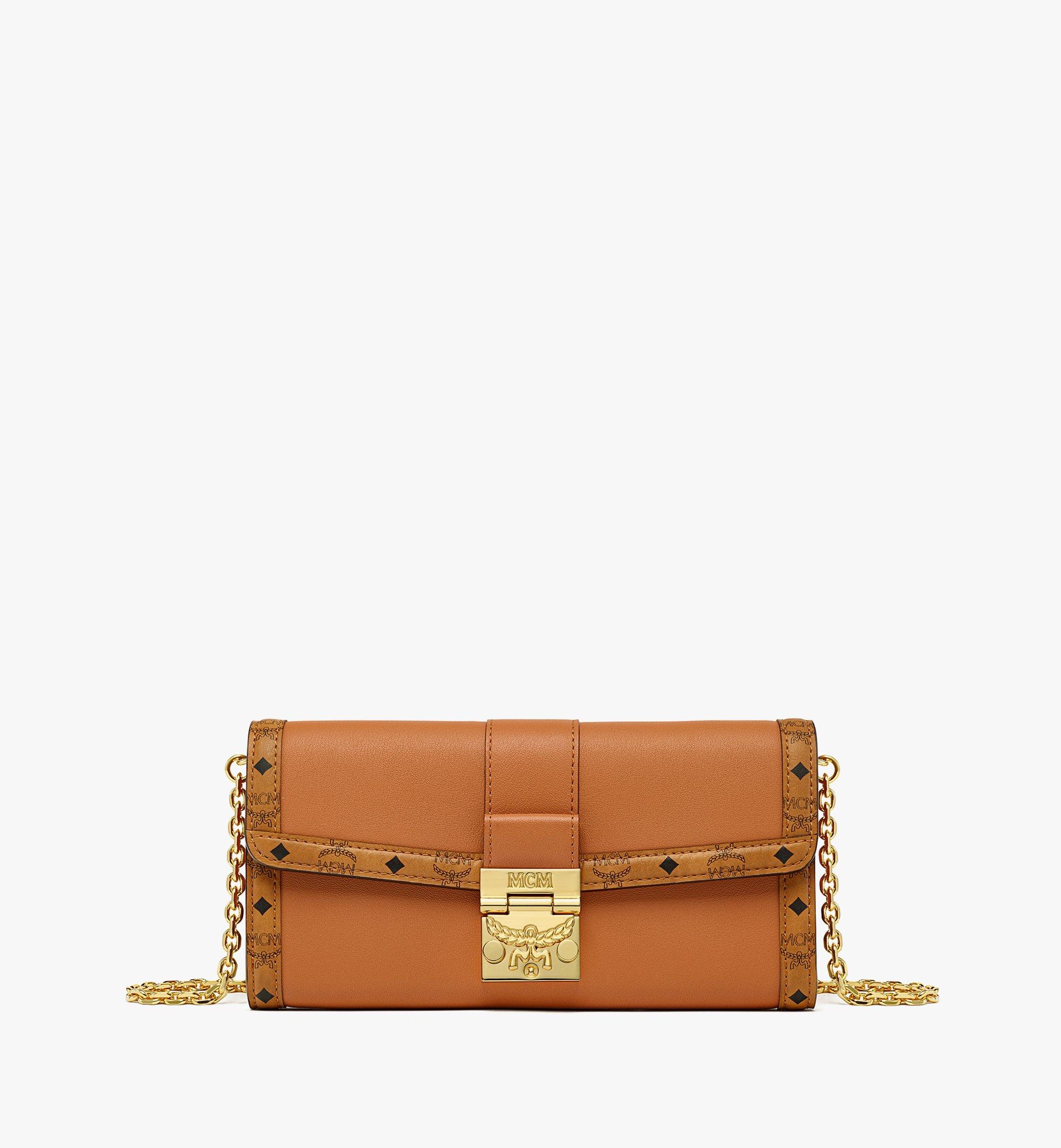 MCM Tracy チェーン ウォレット - レザー ヴィセトス ミックス Cognac MYLDSXT02CO001 ほかの角度から見る 1