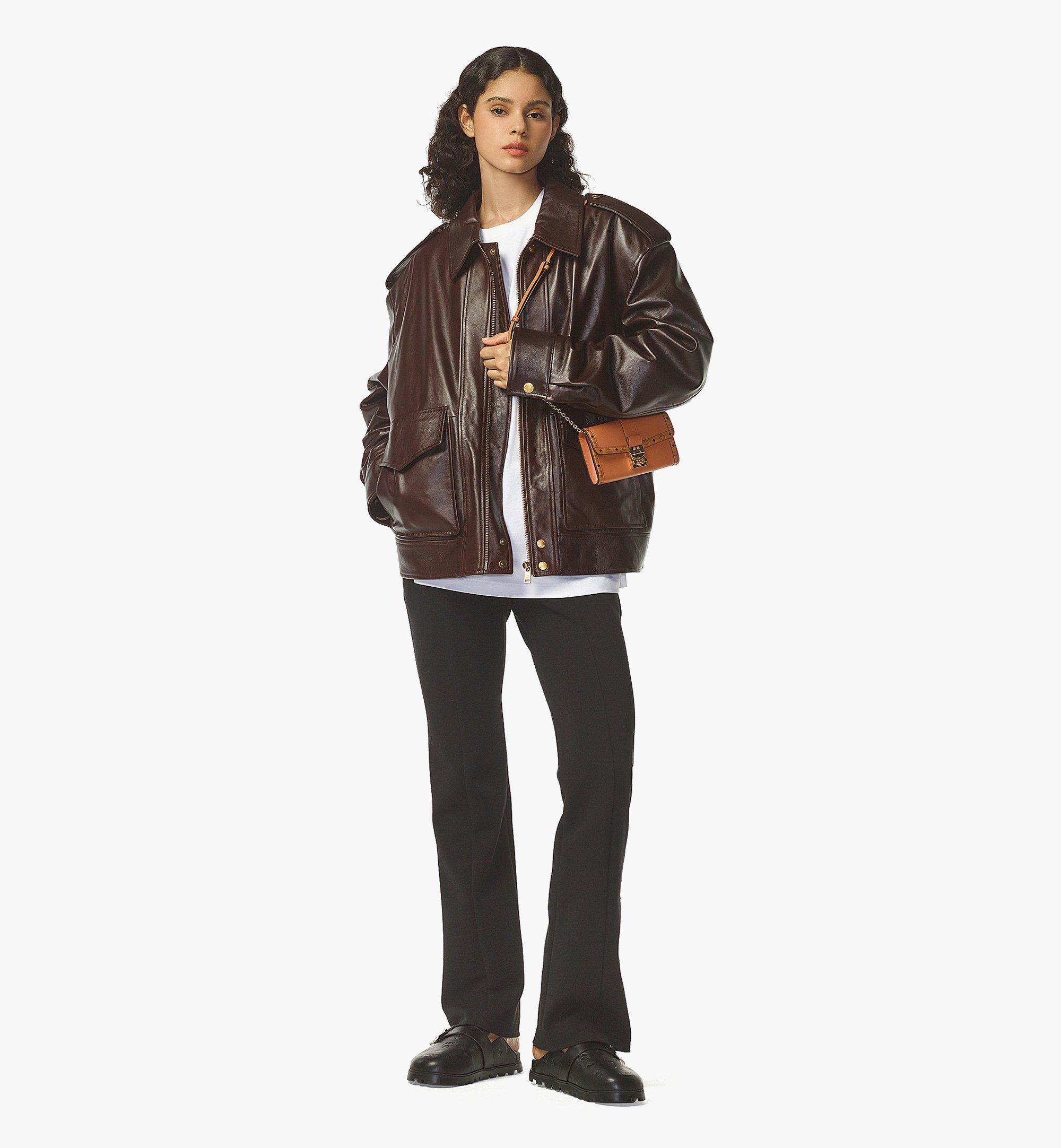 MCM Tracy チェーン ウォレット - レザー ヴィセトス ミックス Cognac MYLDSXT02CO001 ほかの角度から見る 2