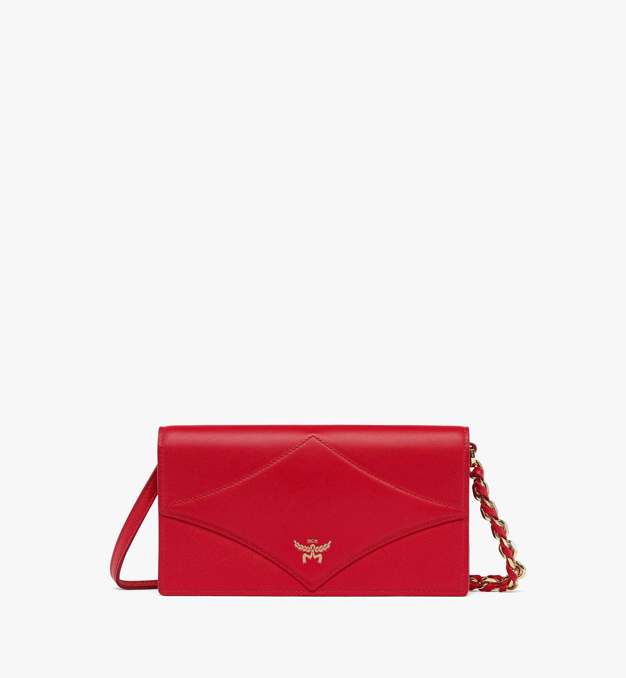 Red mcm crossbody bag sale