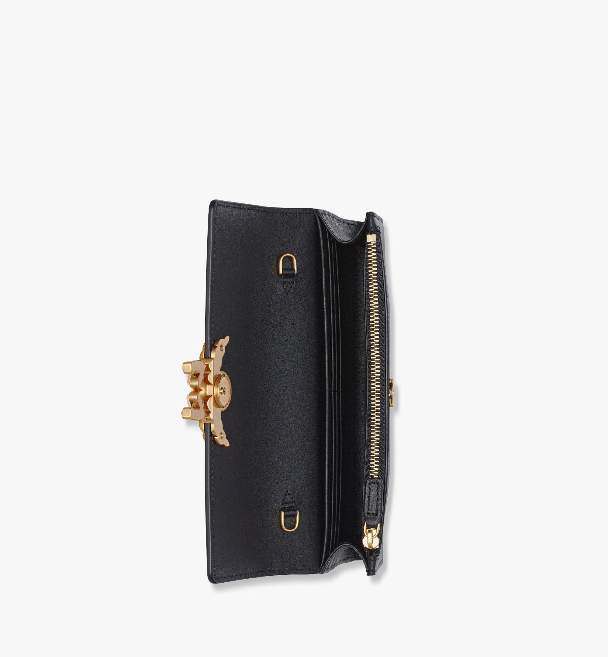 Large Himmel Chain Wallet in Spanish Calf Leather Black